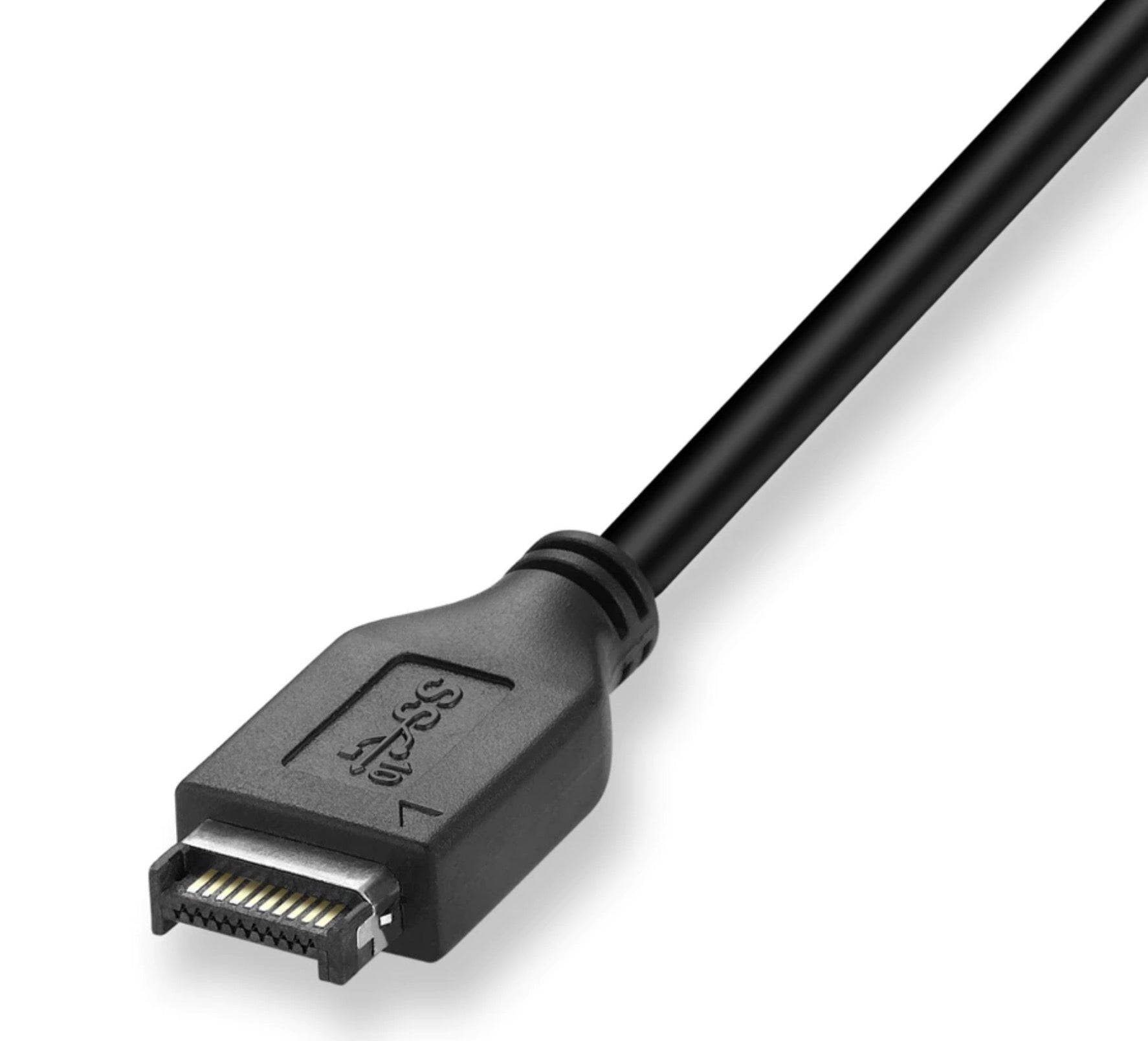 USB 3.1 Type E Gen2 to USB 3.0 Type A Panel Mount Cable 0.5m