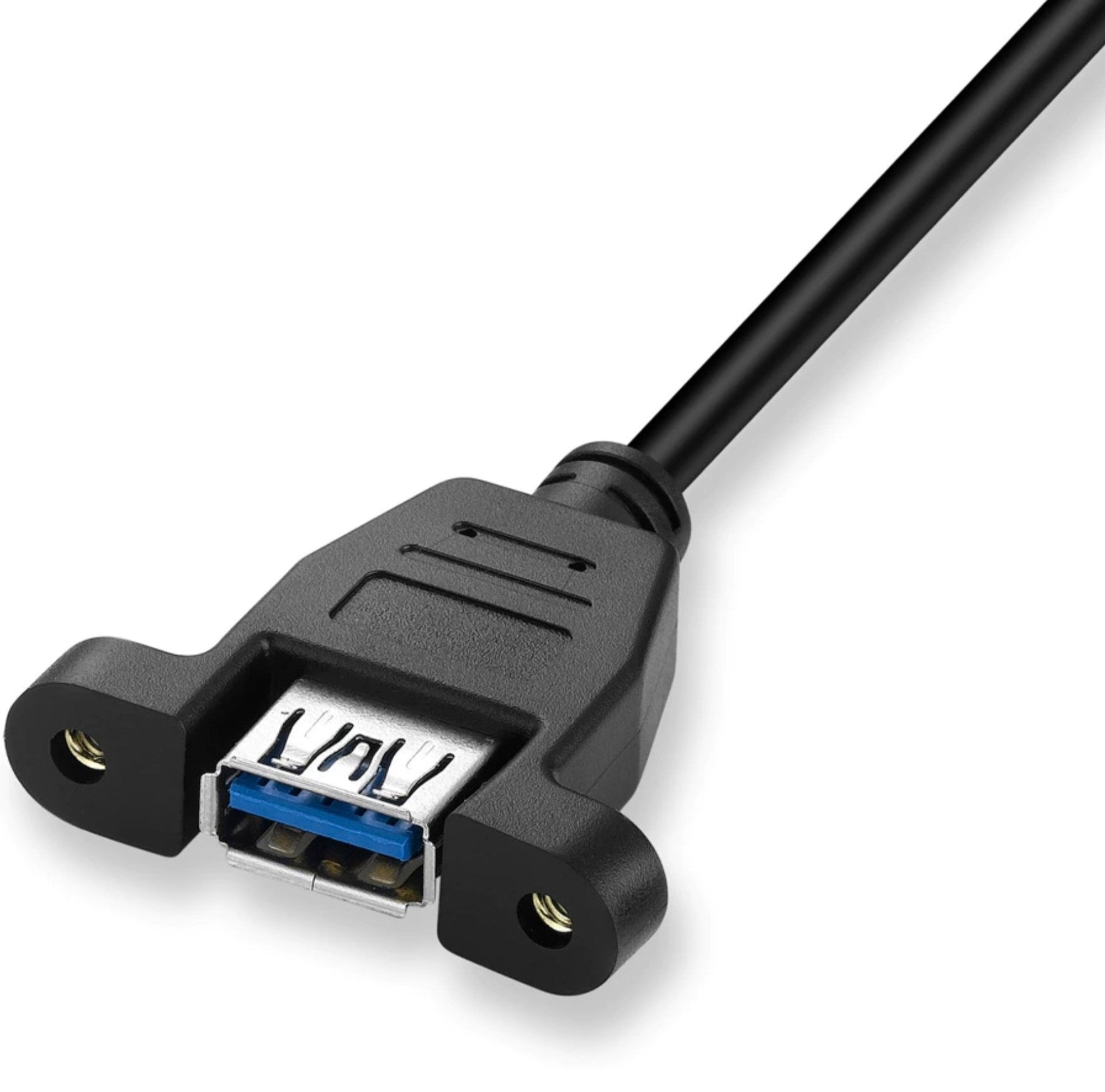 USB 3.1 Type E Gen2 to USB 3.0 Type A Panel Mount Cable 0.5m