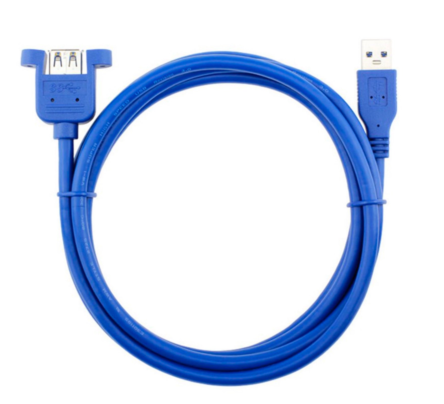 USB 3.0 A Male to Female Panel Mount Cable