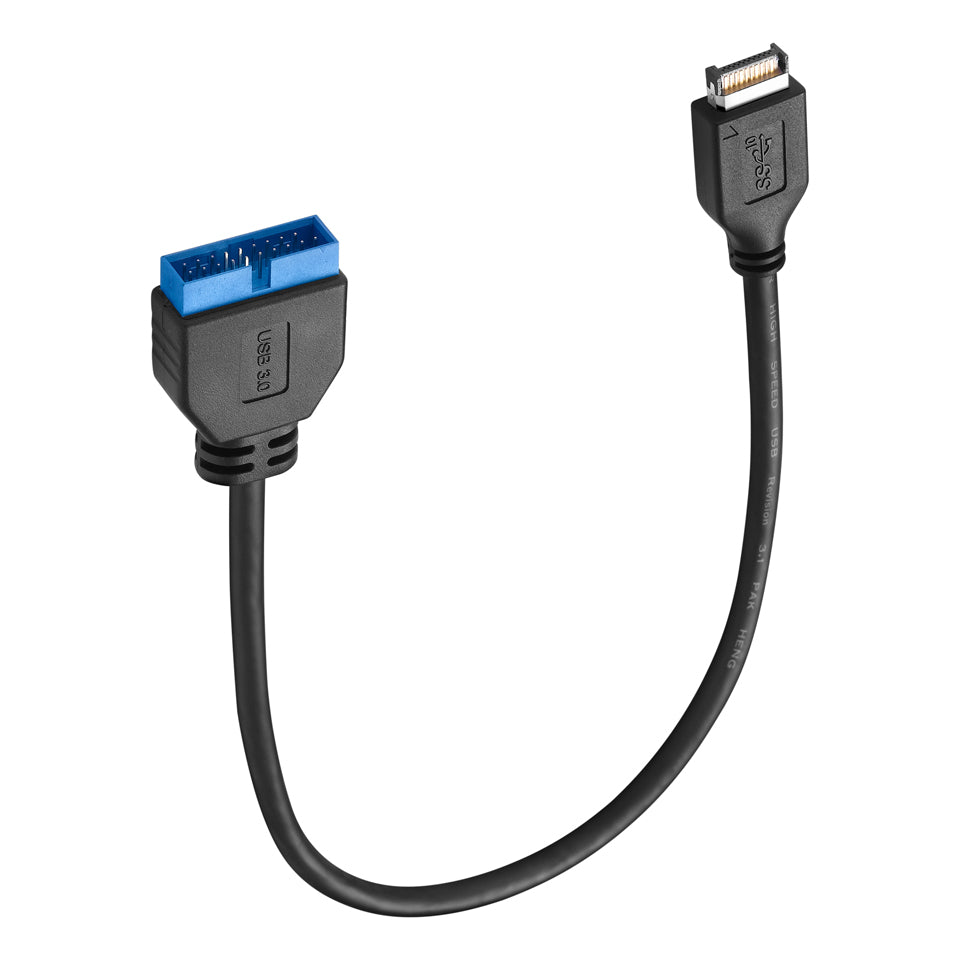 USB 3.1 Type-E to USB 3.0 20-pin internal header cable.