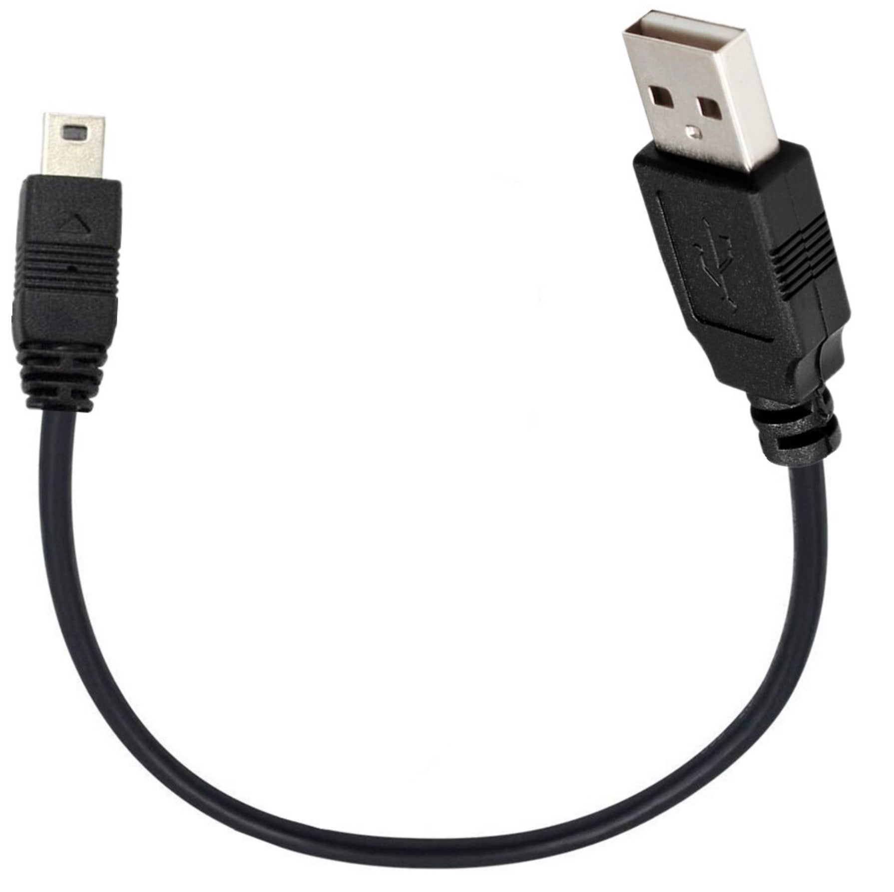 USB 2.0 Type A to Mini B Data Sync & Charging Cable 0.25m
