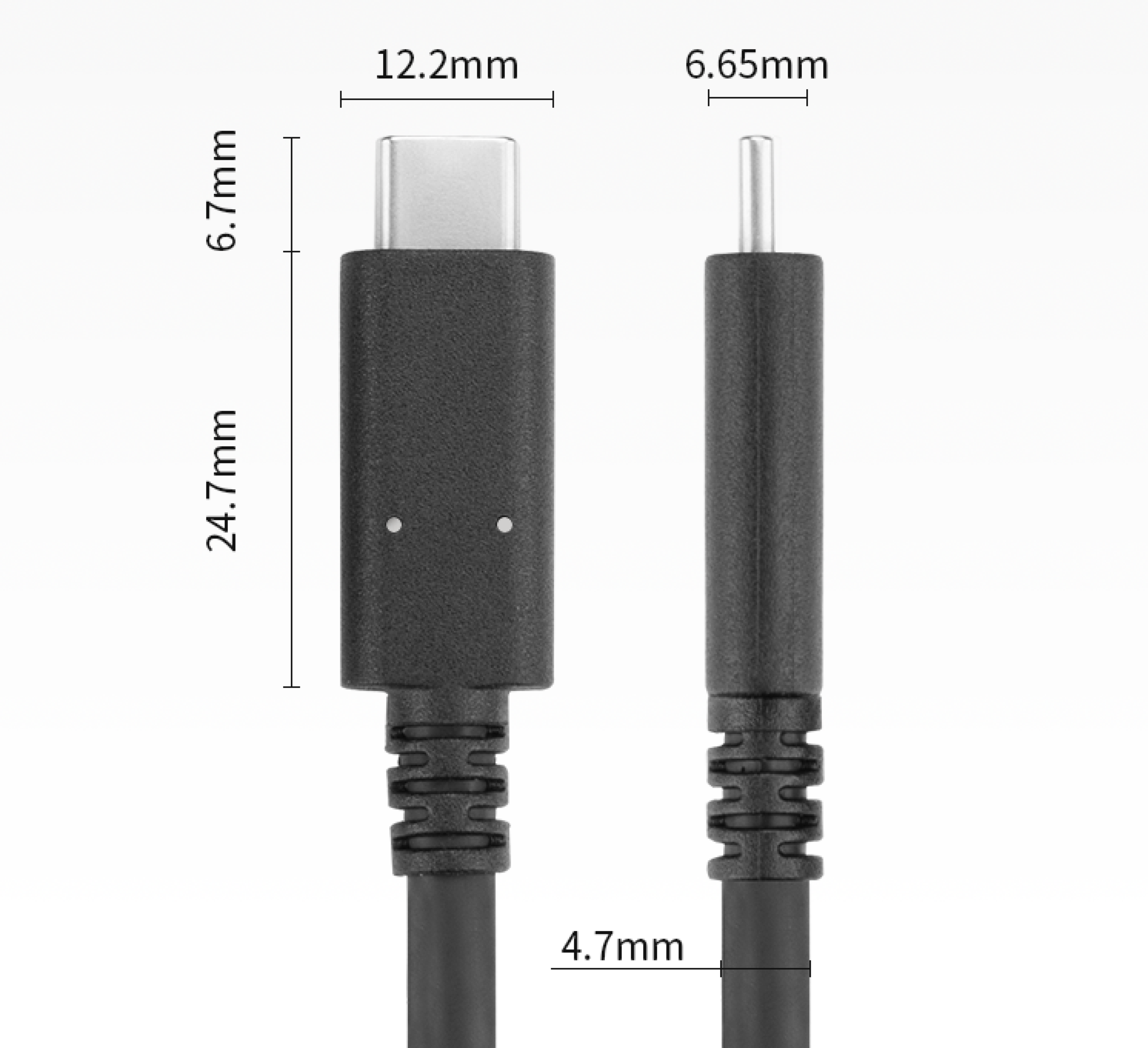 USB4 100W 40Gbps Male to Male PD Type C Cable