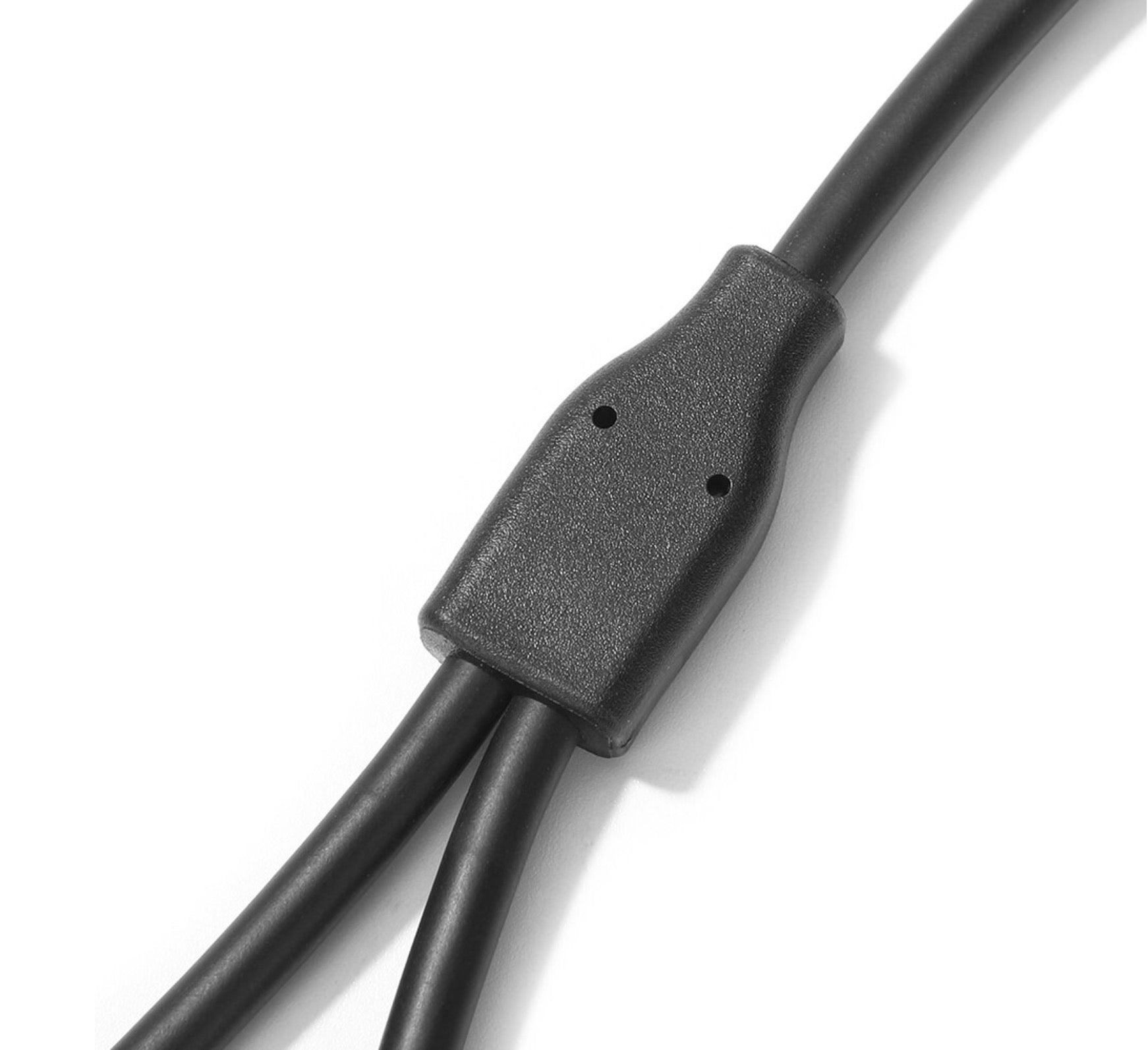 USB 2.0 Male to Dual Female Charging Data Y Splitter Cable 0.3m