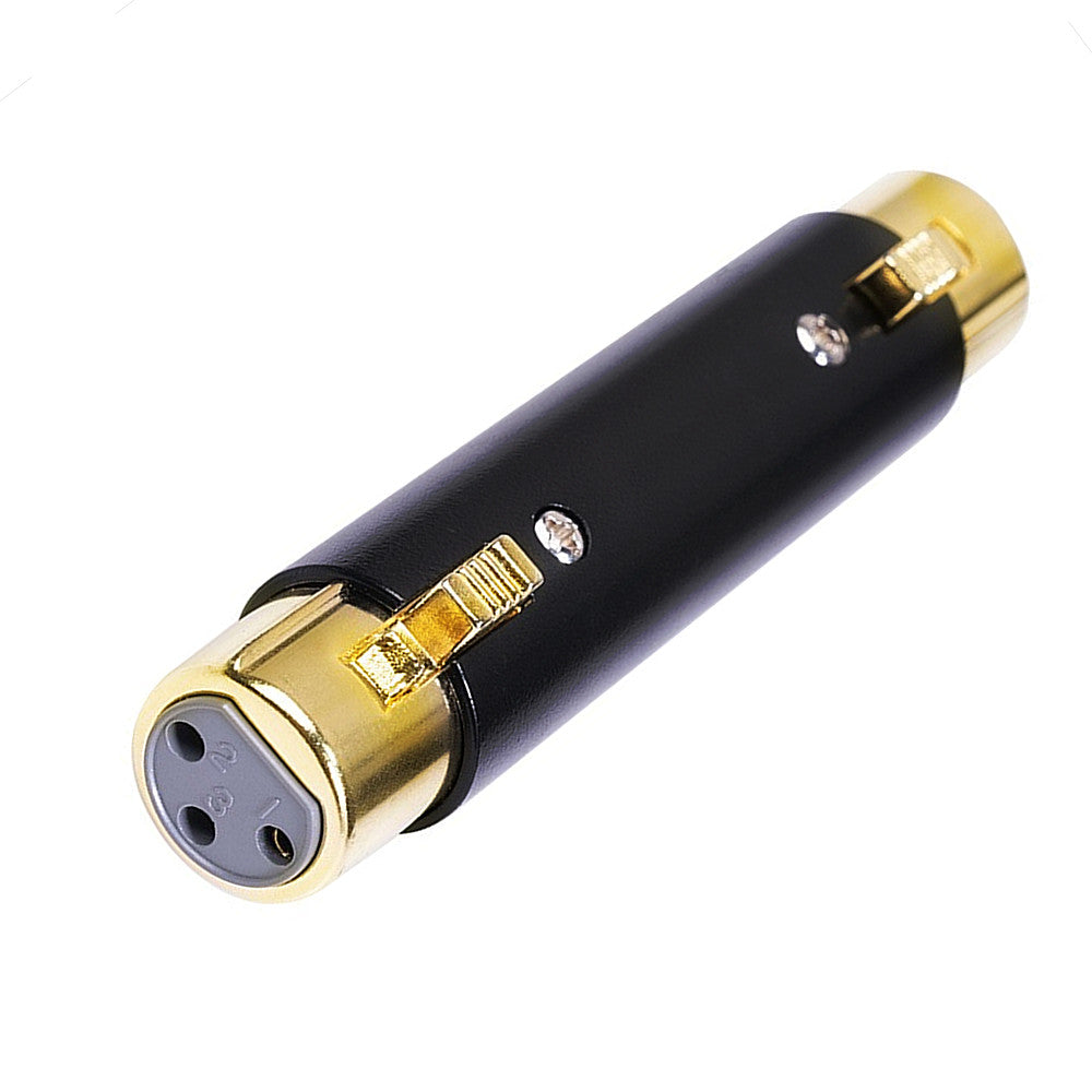XLR 3 pin female to female adapter barrel coupler