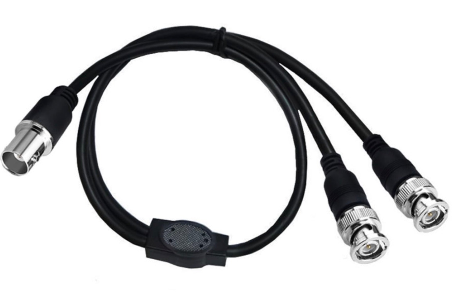 bnc splitter cable male to two female for cctv camera system