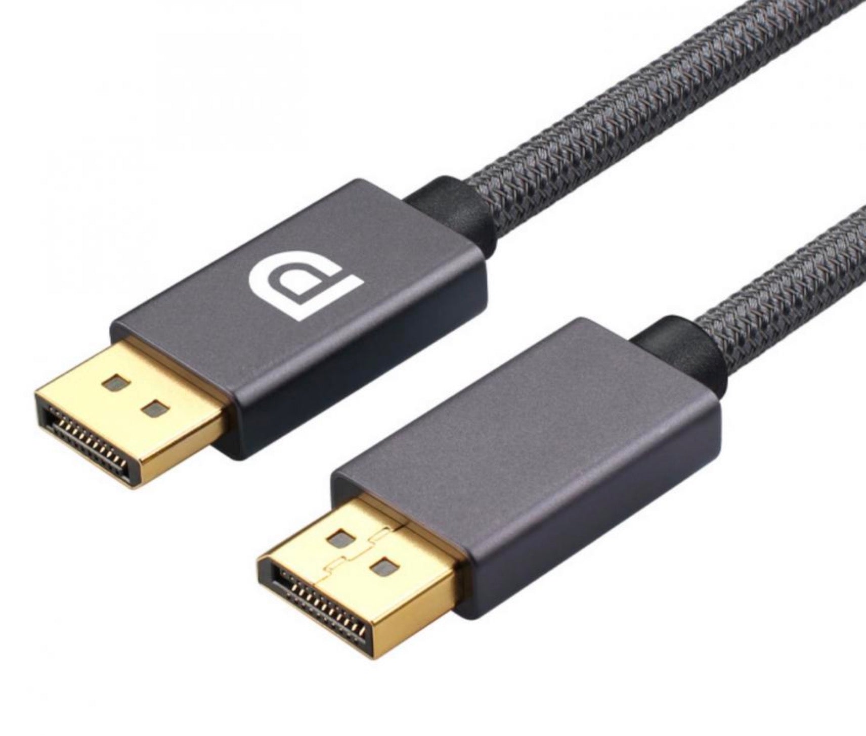DisplayPort 1.4 to DisplayPort Cable – 8K @ 60Hz Braided DP to DP Audio Video Cable (2m)