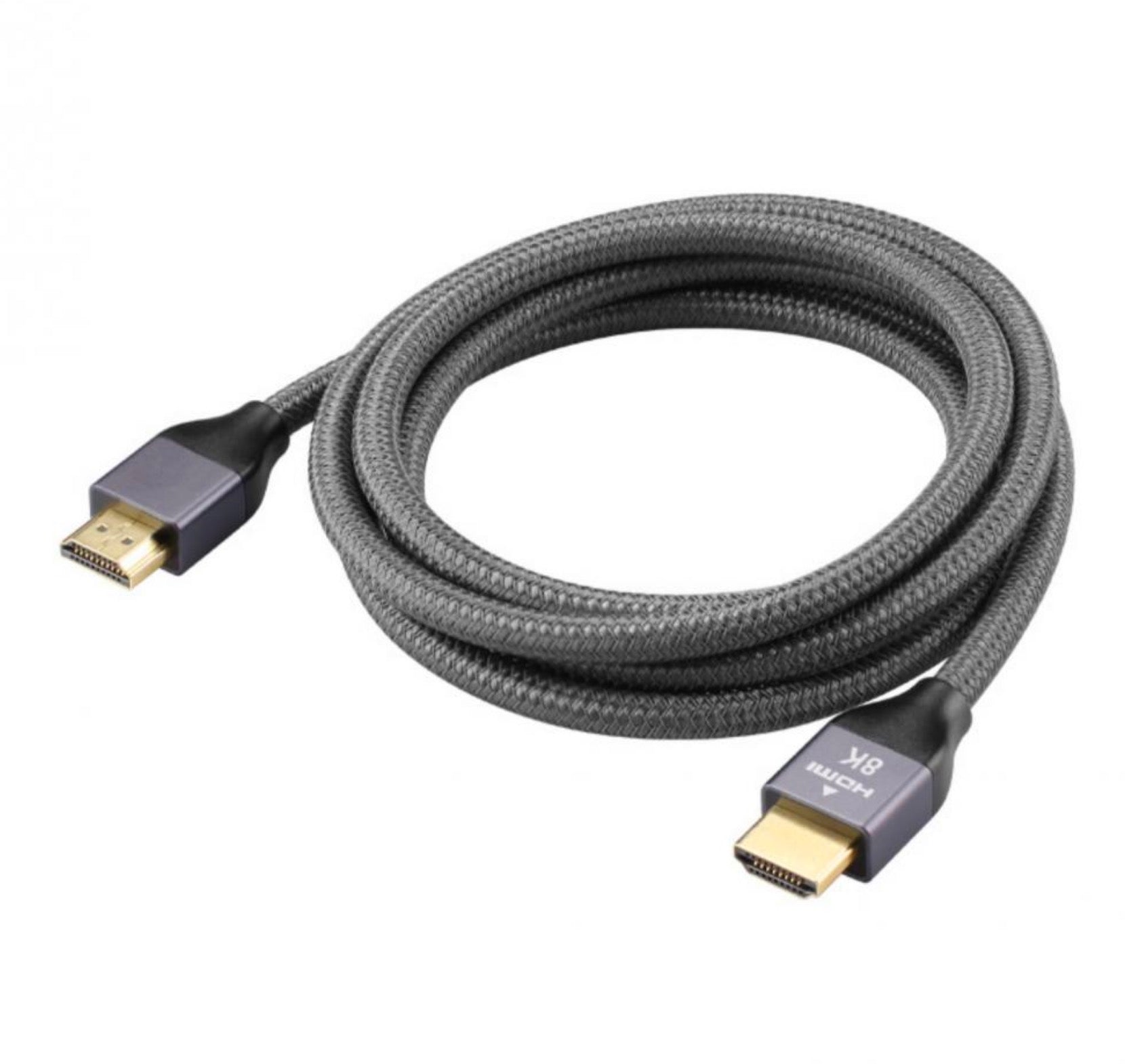 8K HDMI 2.1 Certified Cable – HDMI Male to Male Braided Ultra High-Speed Audio Video Cord