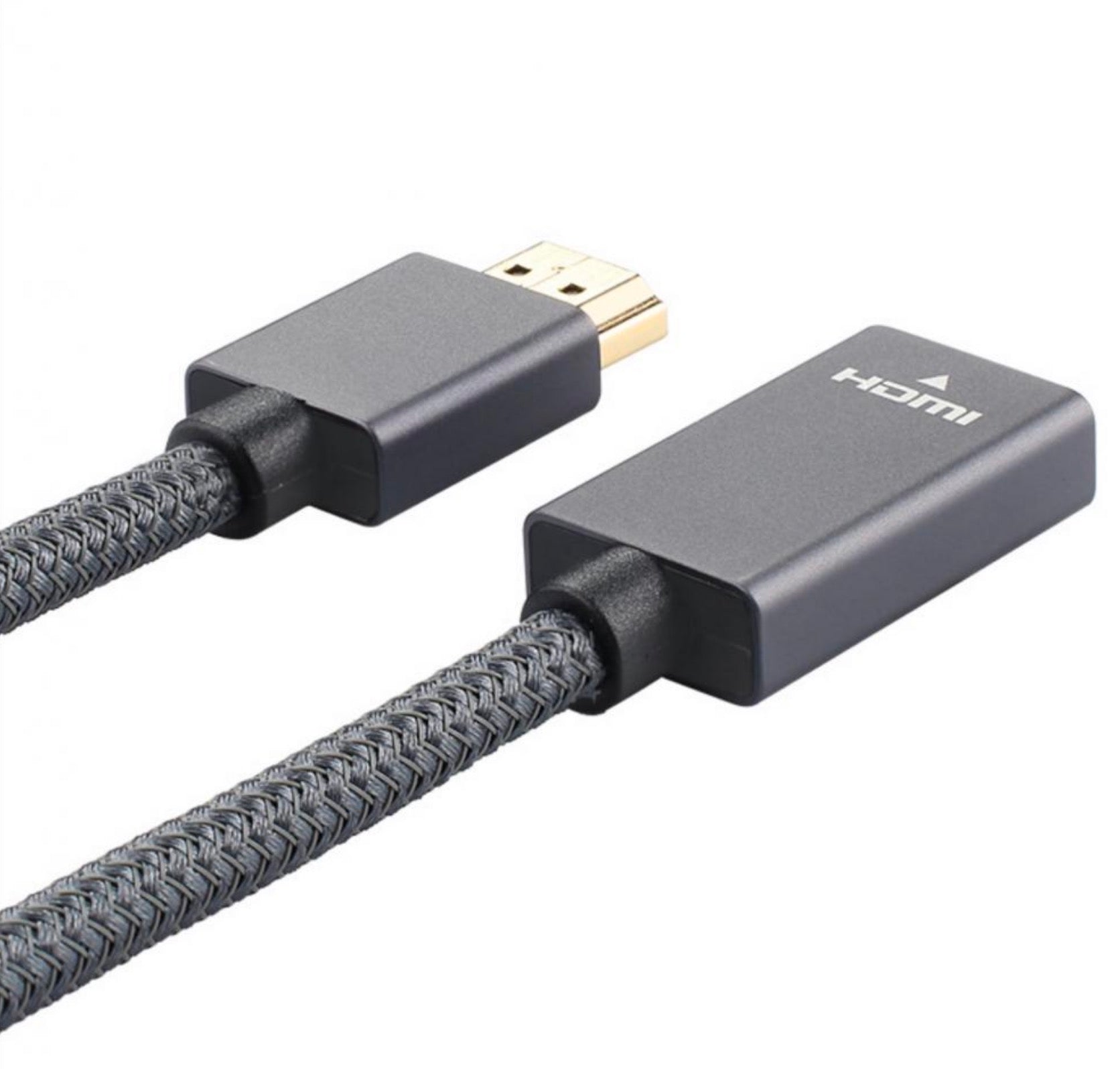 HDMI Male to HDMI Female 4K Audio Video Braided Cable 1.2m