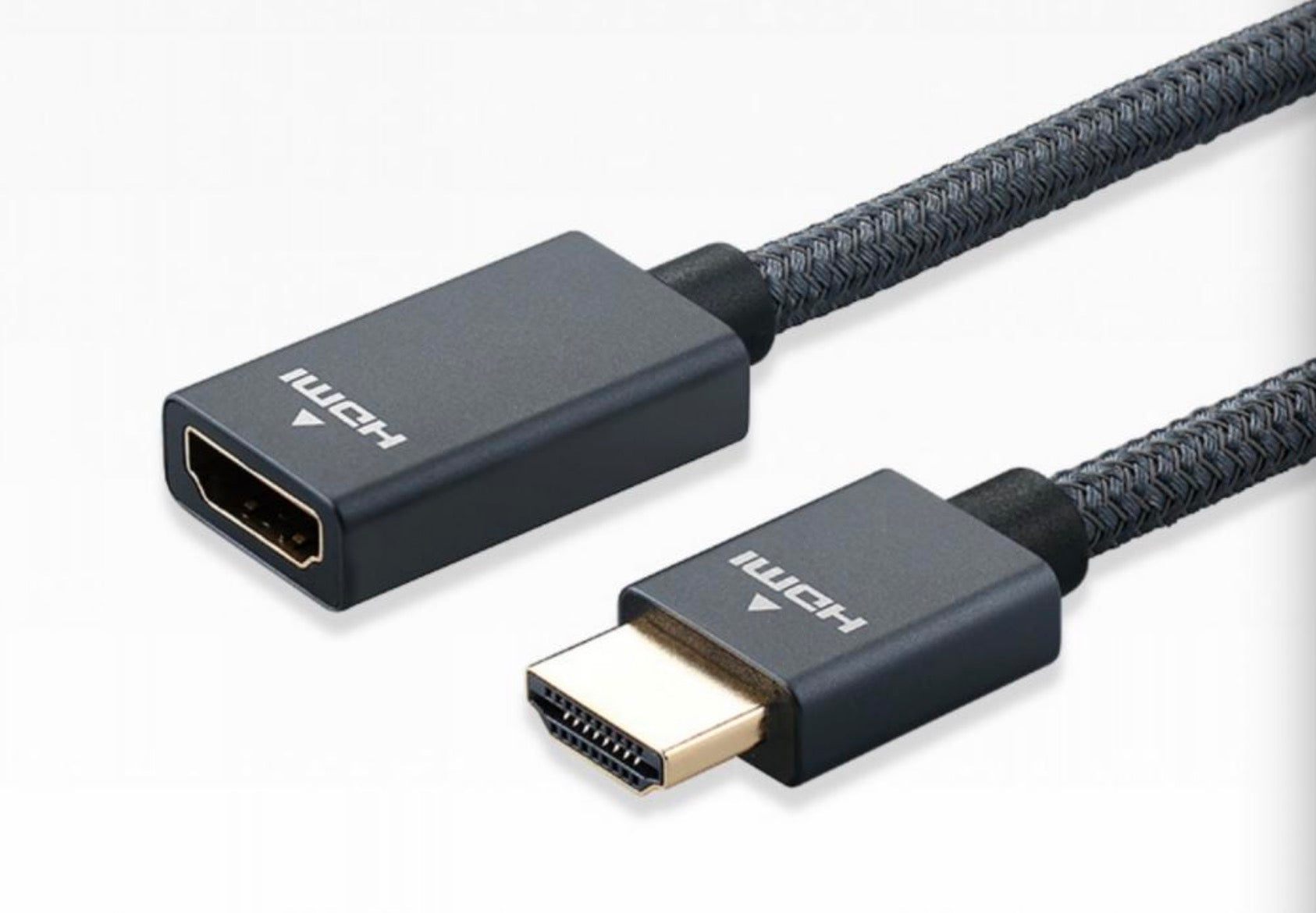 HDMI Male to HDMI Female 4K Audio Video Braided Cable 1.2m