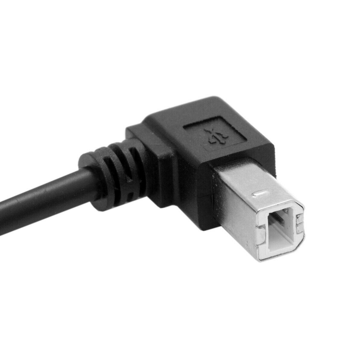 USB-A 2.0 Down Angle Male to USB-B Male Up Angle Printer Scanner HDD Cable
