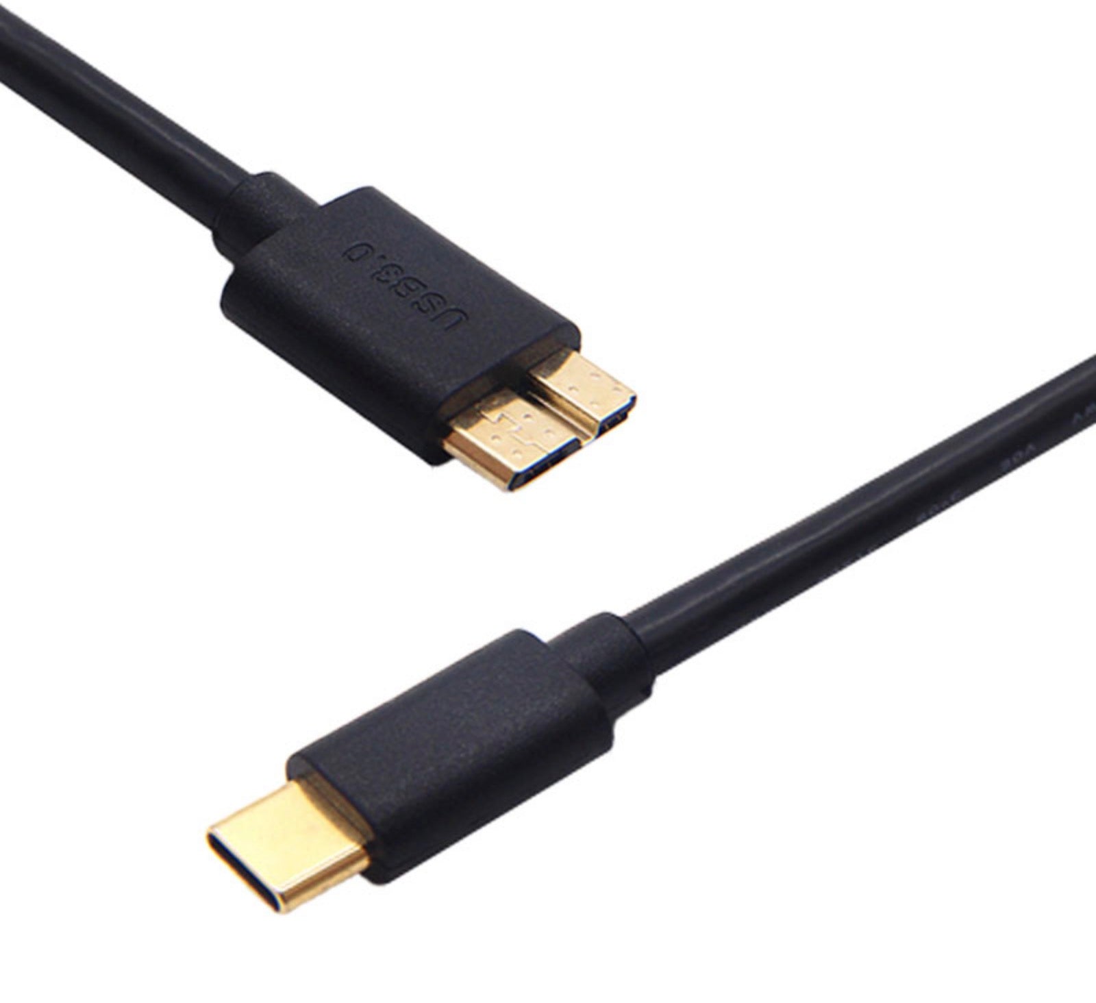 USB Type C Male to Micro-B Male Hard Drive Data Cable