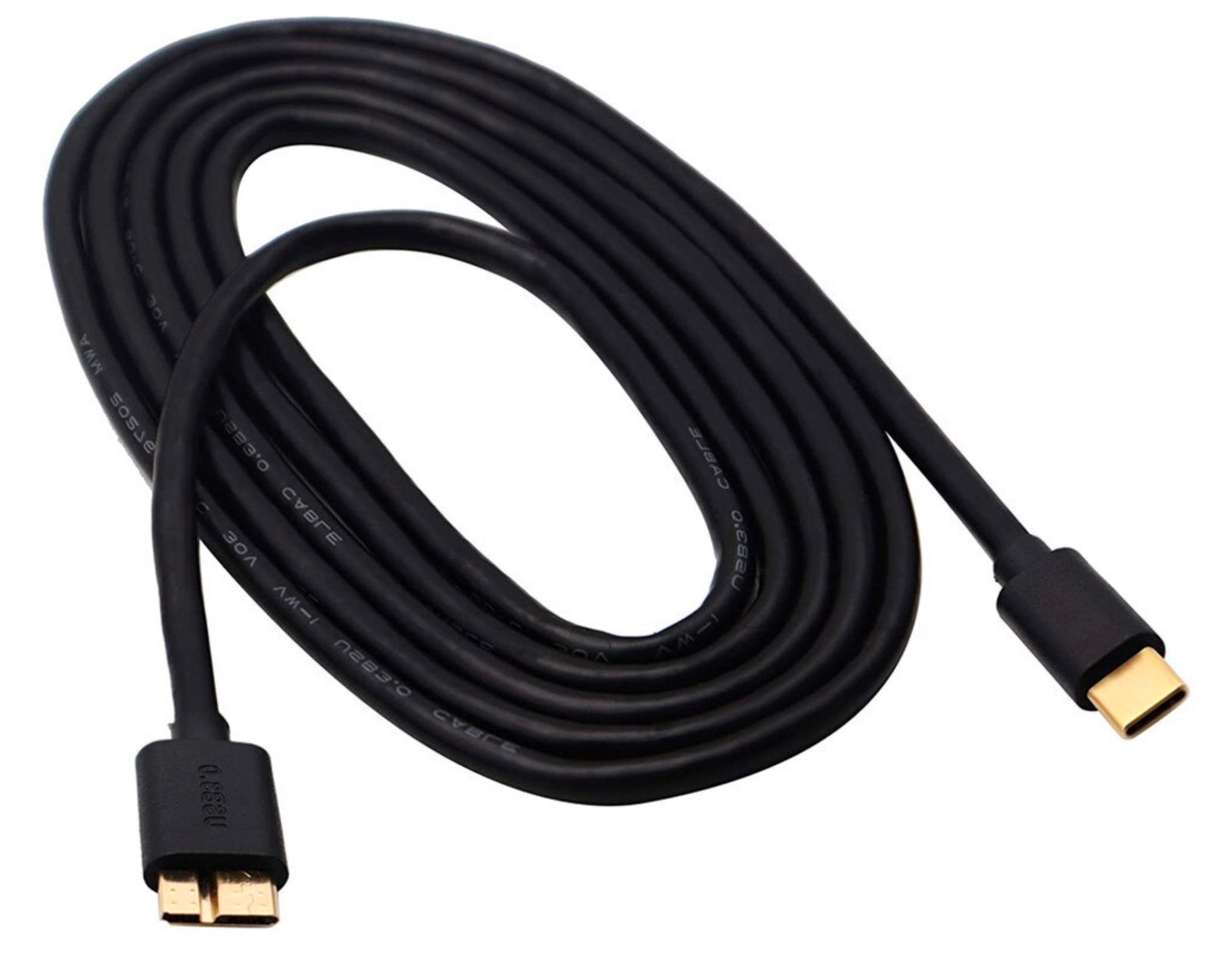 USB Type C Male to Micro-B Male Hard Drive Data Cable