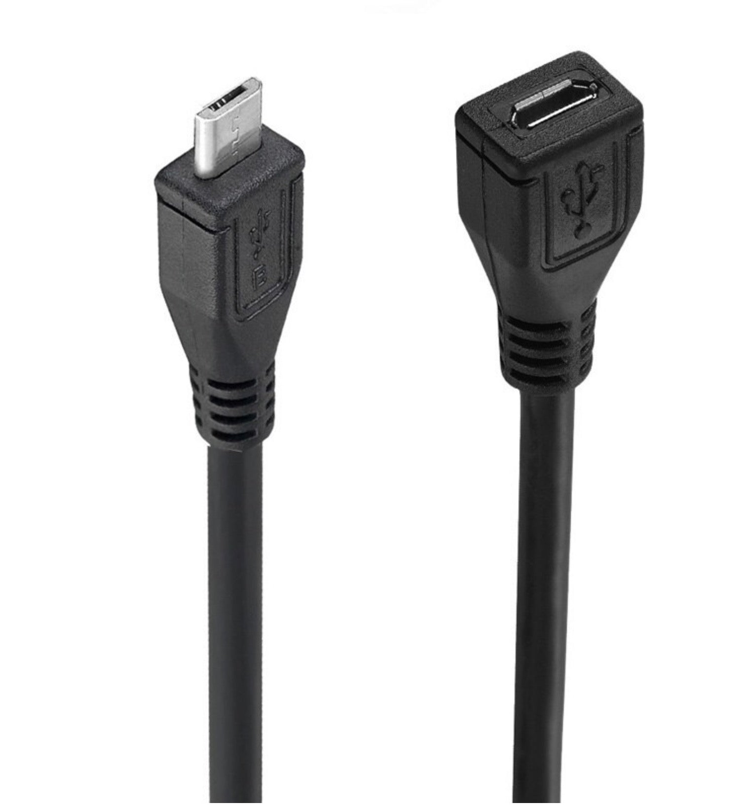 Micro USB B Male to Female Data Extension Cable 0.25m