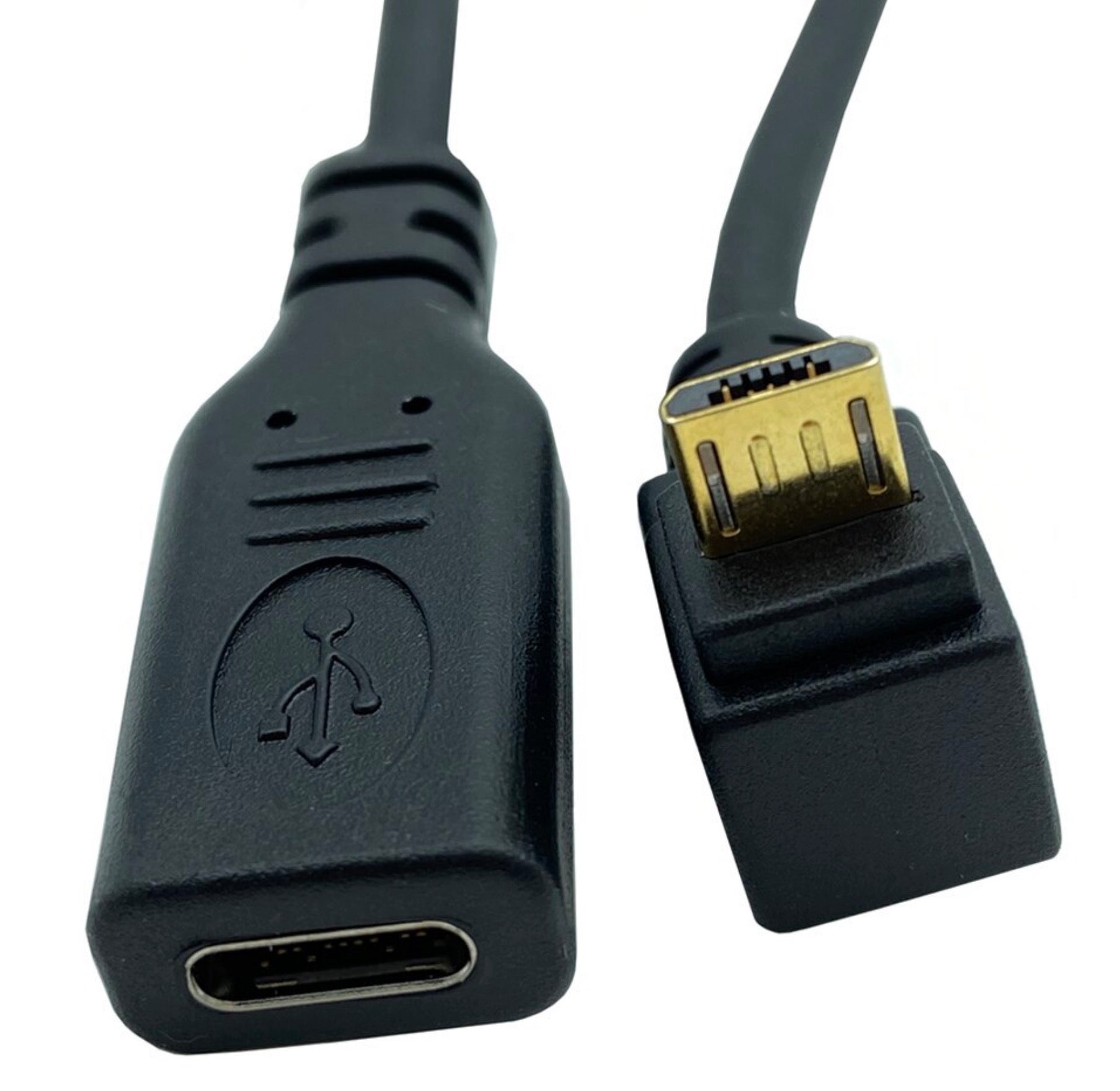 USB Type C Female to Micro 5 Pin Data Charge Cable 0.25m