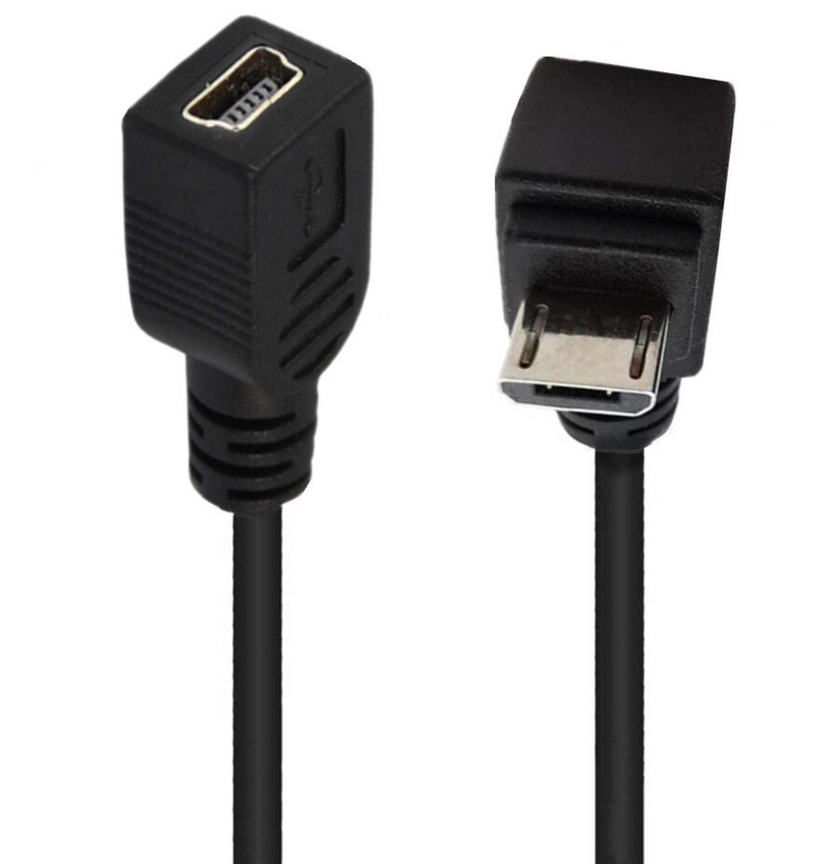 Micro USB 5Pin Male to Mini USB 5Pin Female Extension Cable 0.25m
