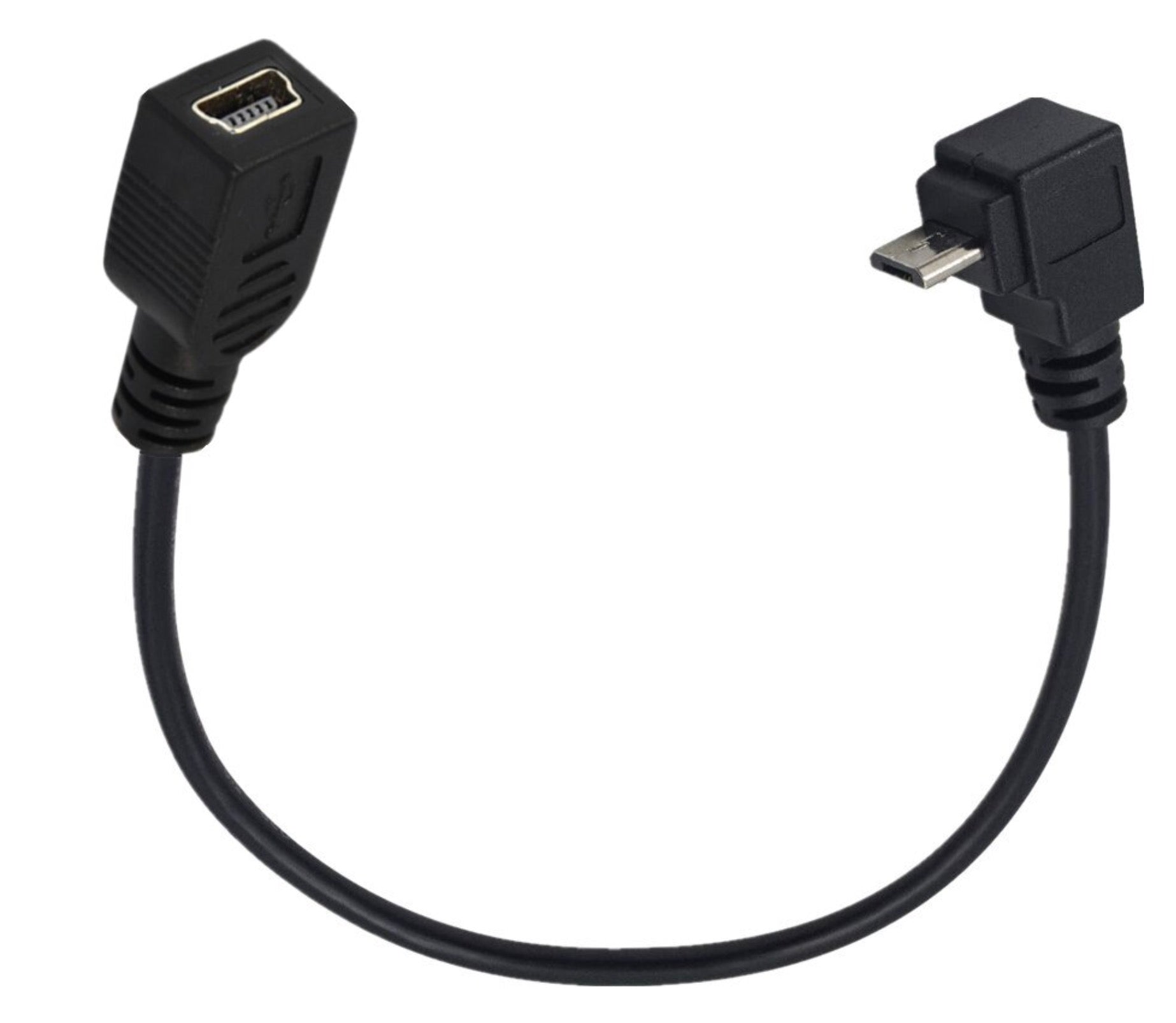 Micro USB 5Pin Male to Mini USB 5Pin Female Extension Cable 0.25m