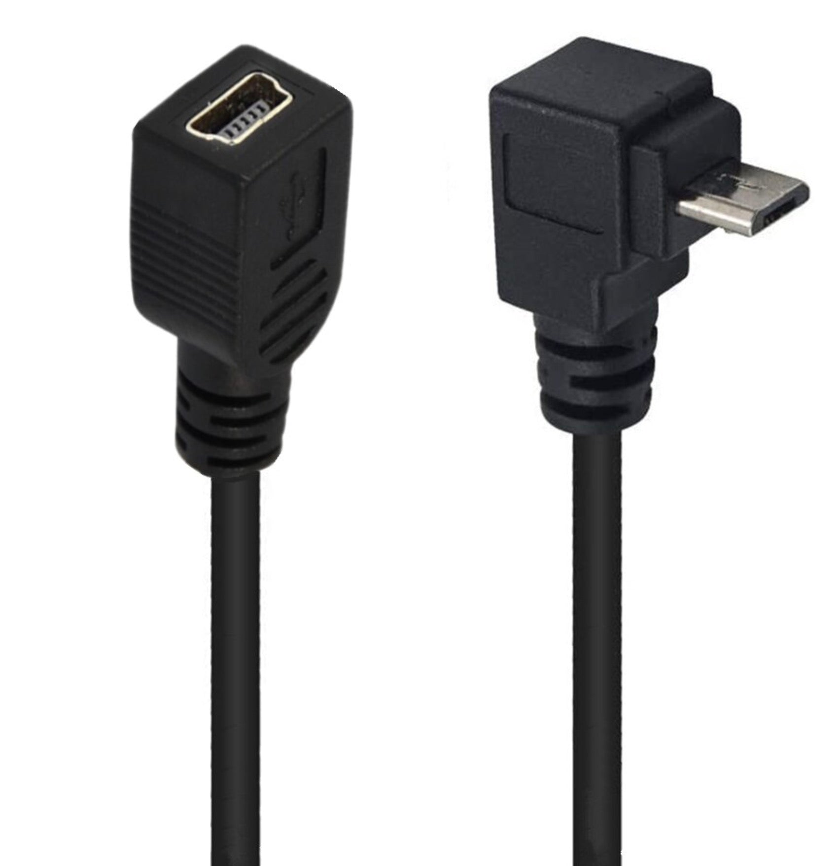 Micro USB 5Pin Male to Mini USB 5Pin Female Extension Cable 0.25m