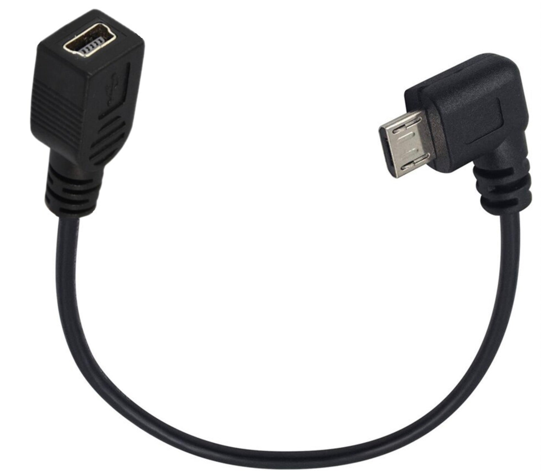 Micro USB 5Pin Male to Mini USB 5Pin Female Extension Cable 0.25m