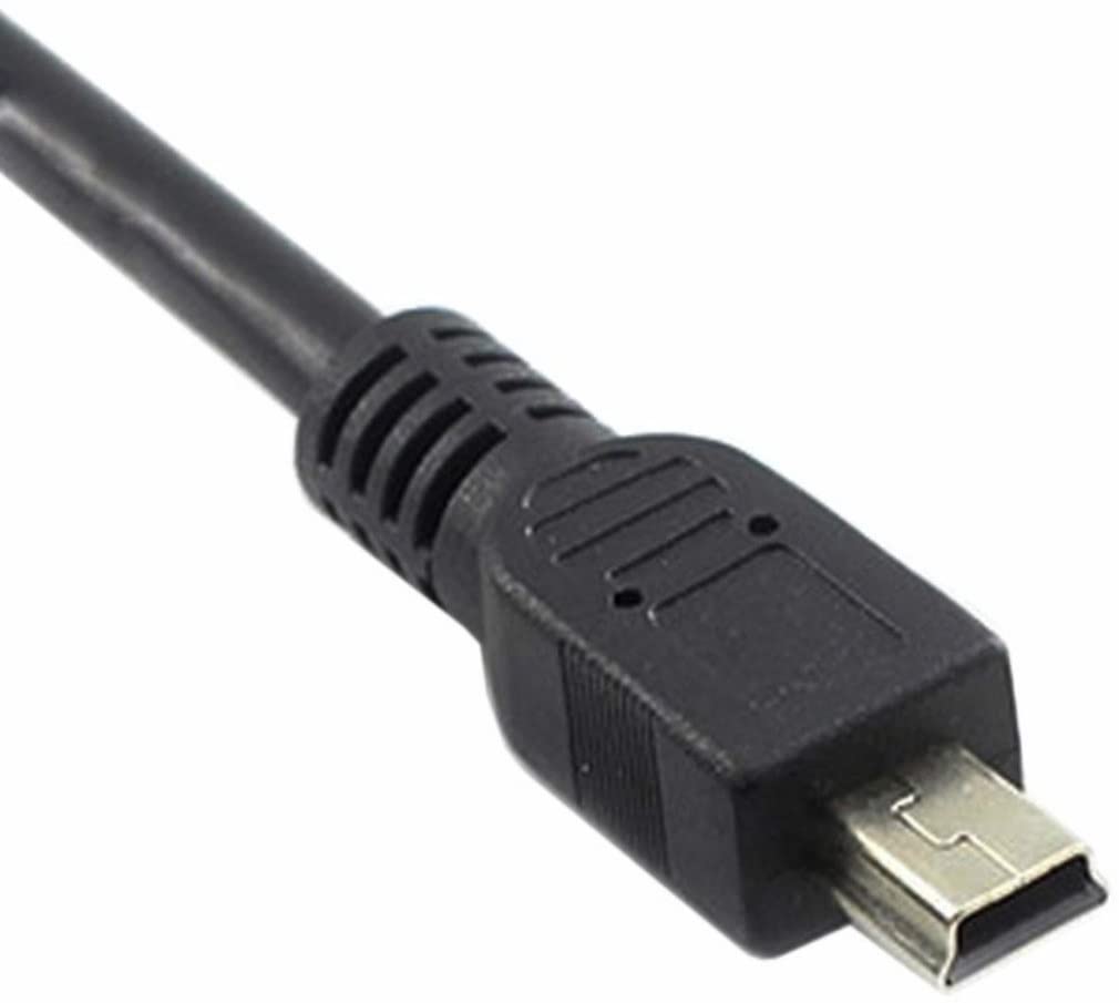 Mini-B USB 2.0 panel mount adapter cable for enclosure mounting