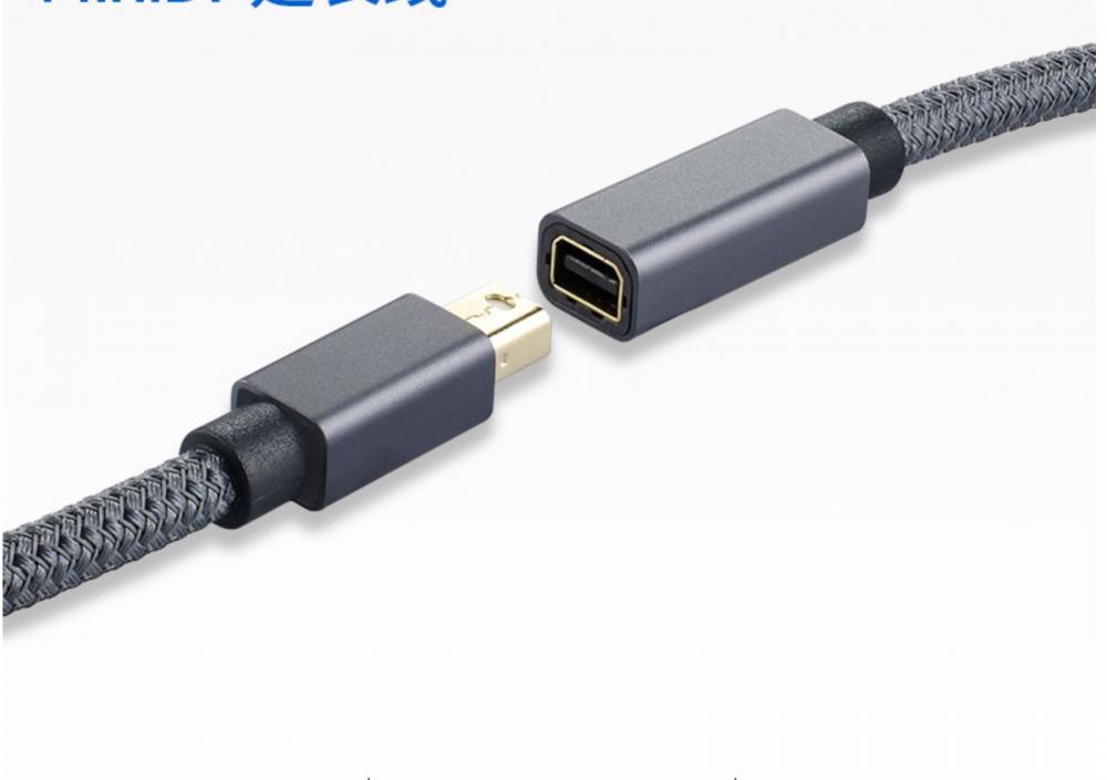 Mini DisplayPort Male to Female Video Extension Cable 1m