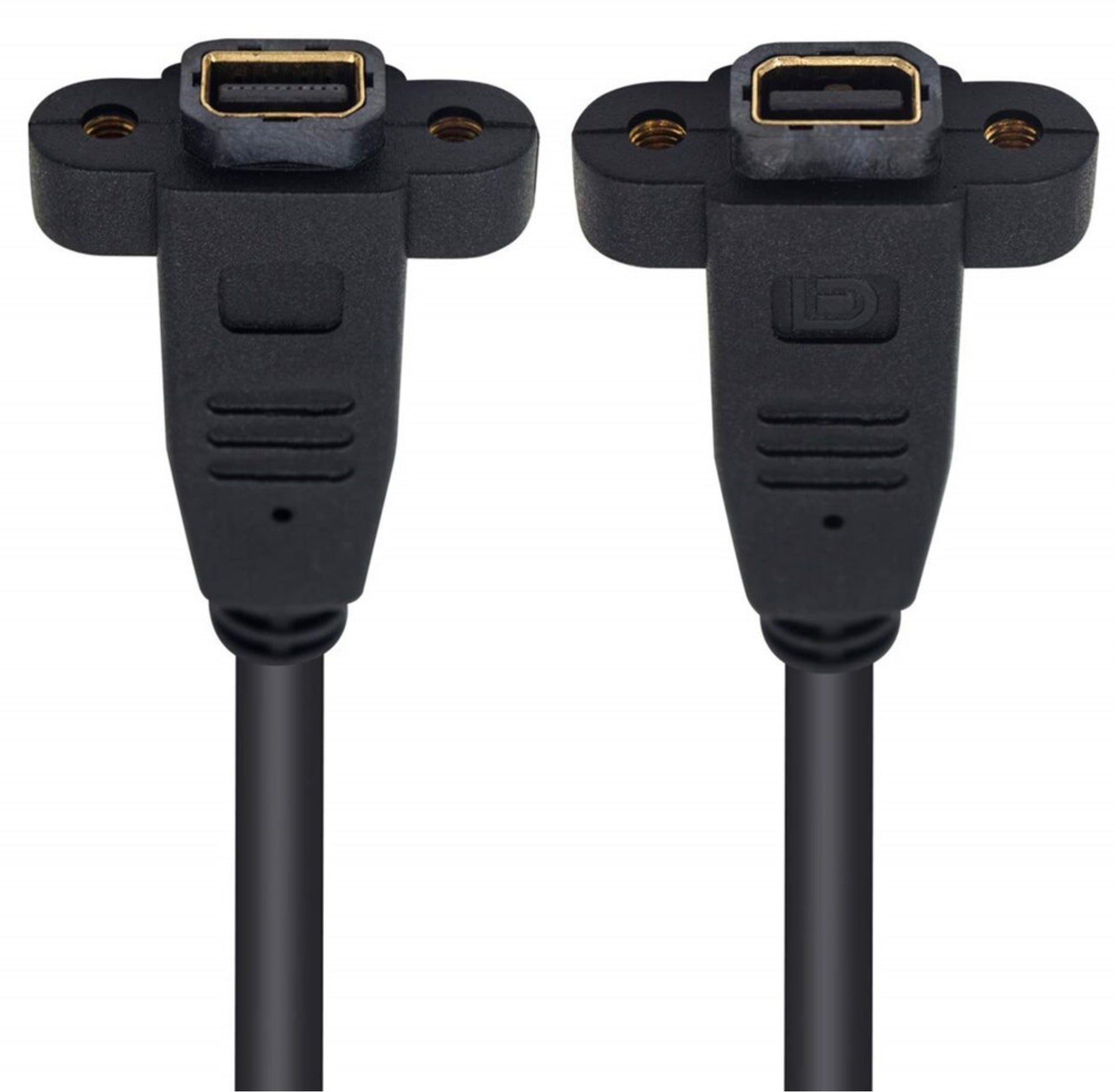 Mini Displayport Female to Female Dual Panel Mount 4K Cable (0.3m)