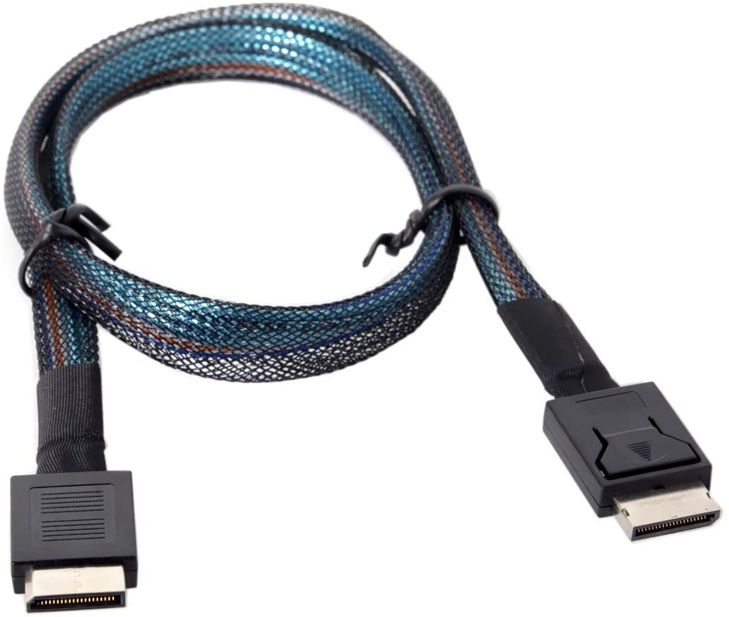 OCuLink PCIe SFF-8611 4i to OCuLink SFF-8611 SSD Data Active Cable 0.8m