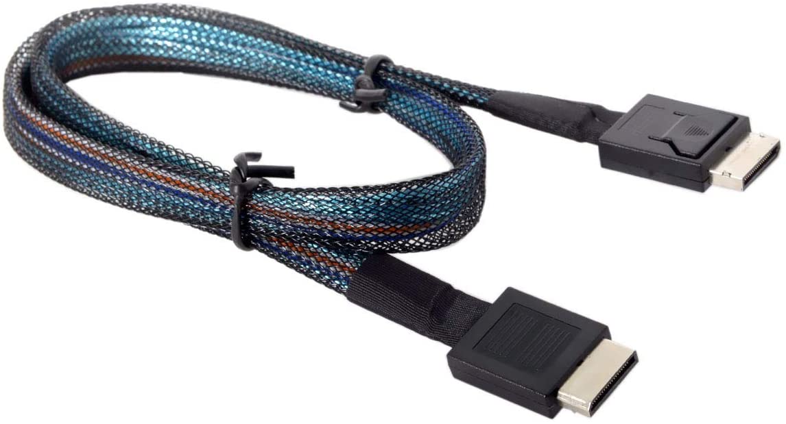 OCuLink PCIe SFF-8611 4i to OCuLink SFF-8611 SSD Data Active Cable 0.8m
