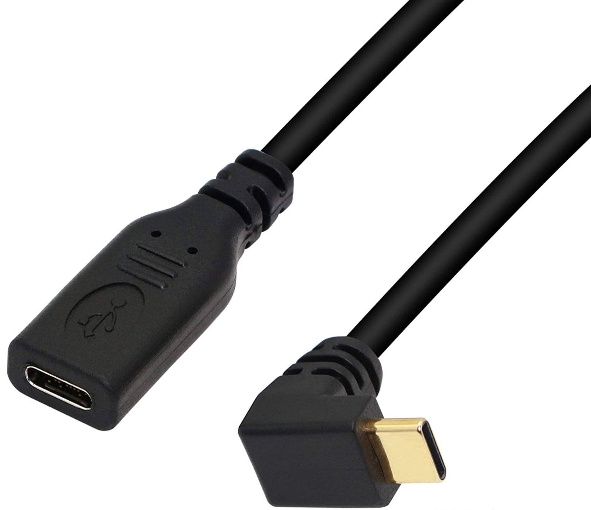 USB-C Male to Female Data Charge Extension Cable 0.25m