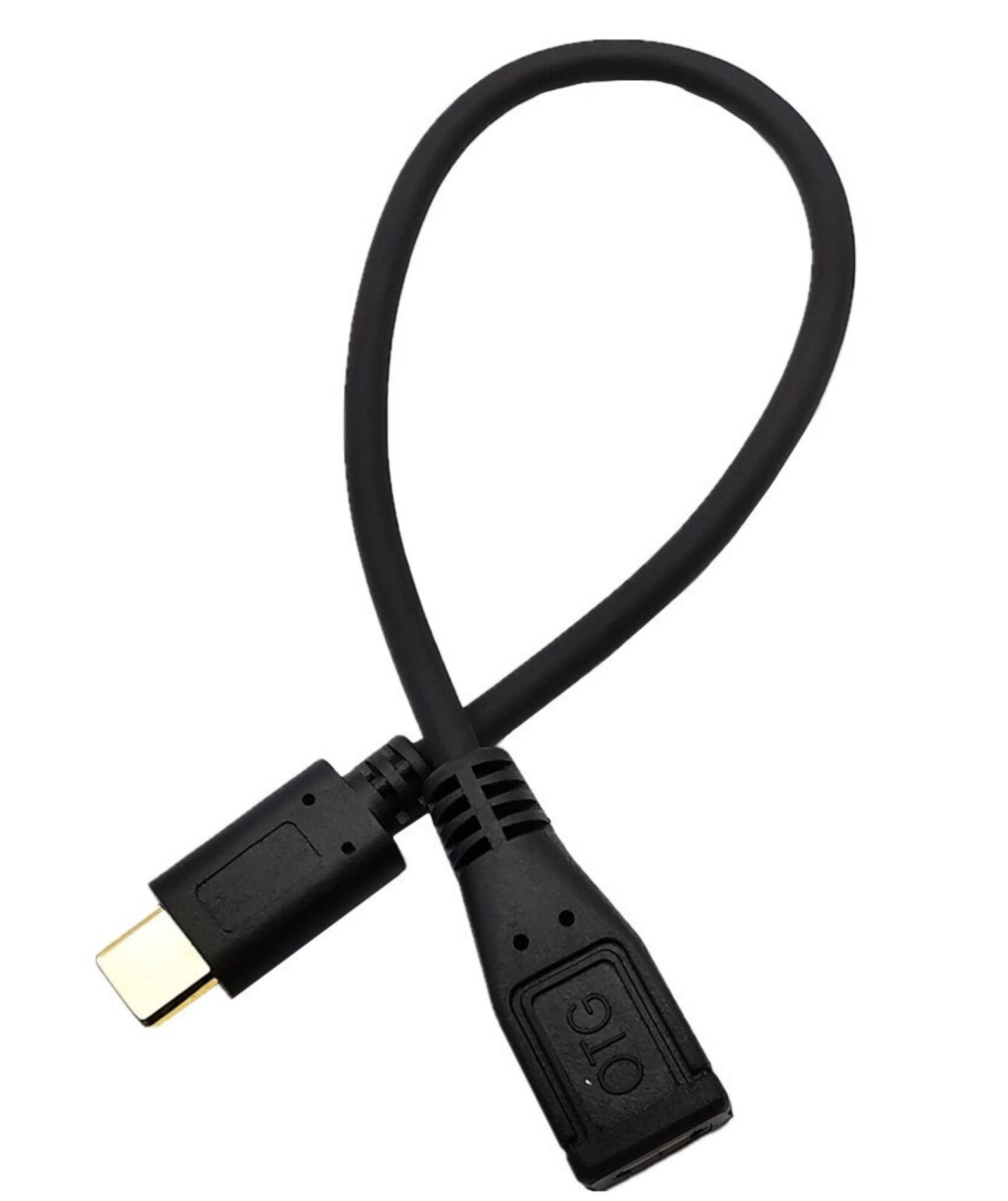 USB Type C Male to Micro USB Female OTG & Charging Cable 0.25m