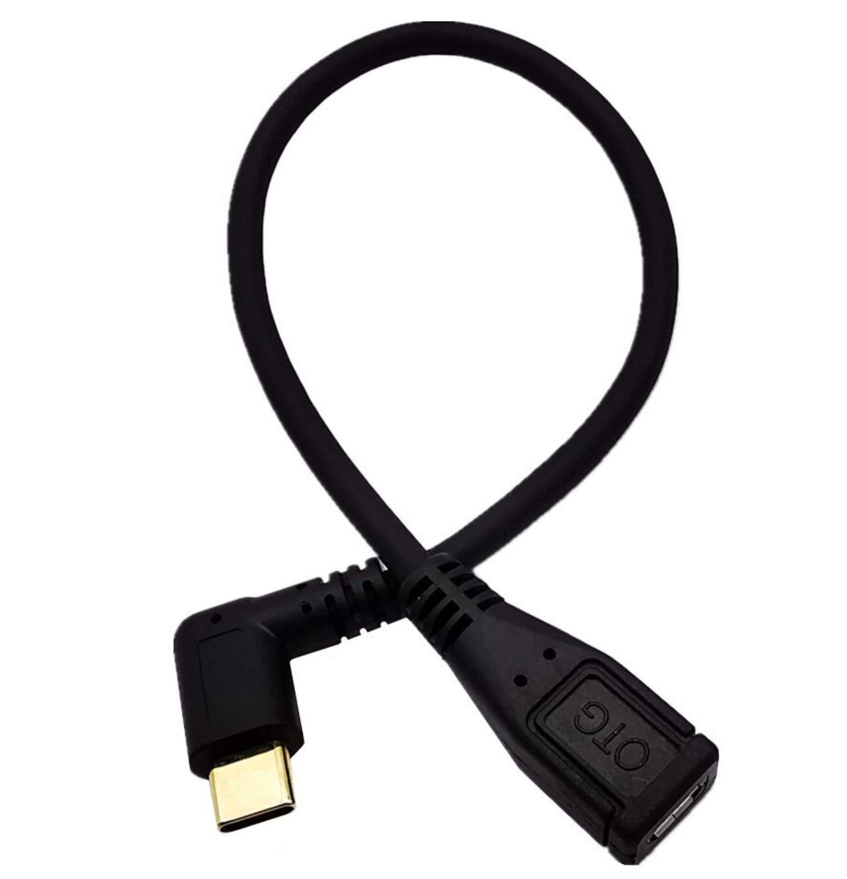 USB Type C Male to Micro USB Female OTG & Charging Cable 0.25m