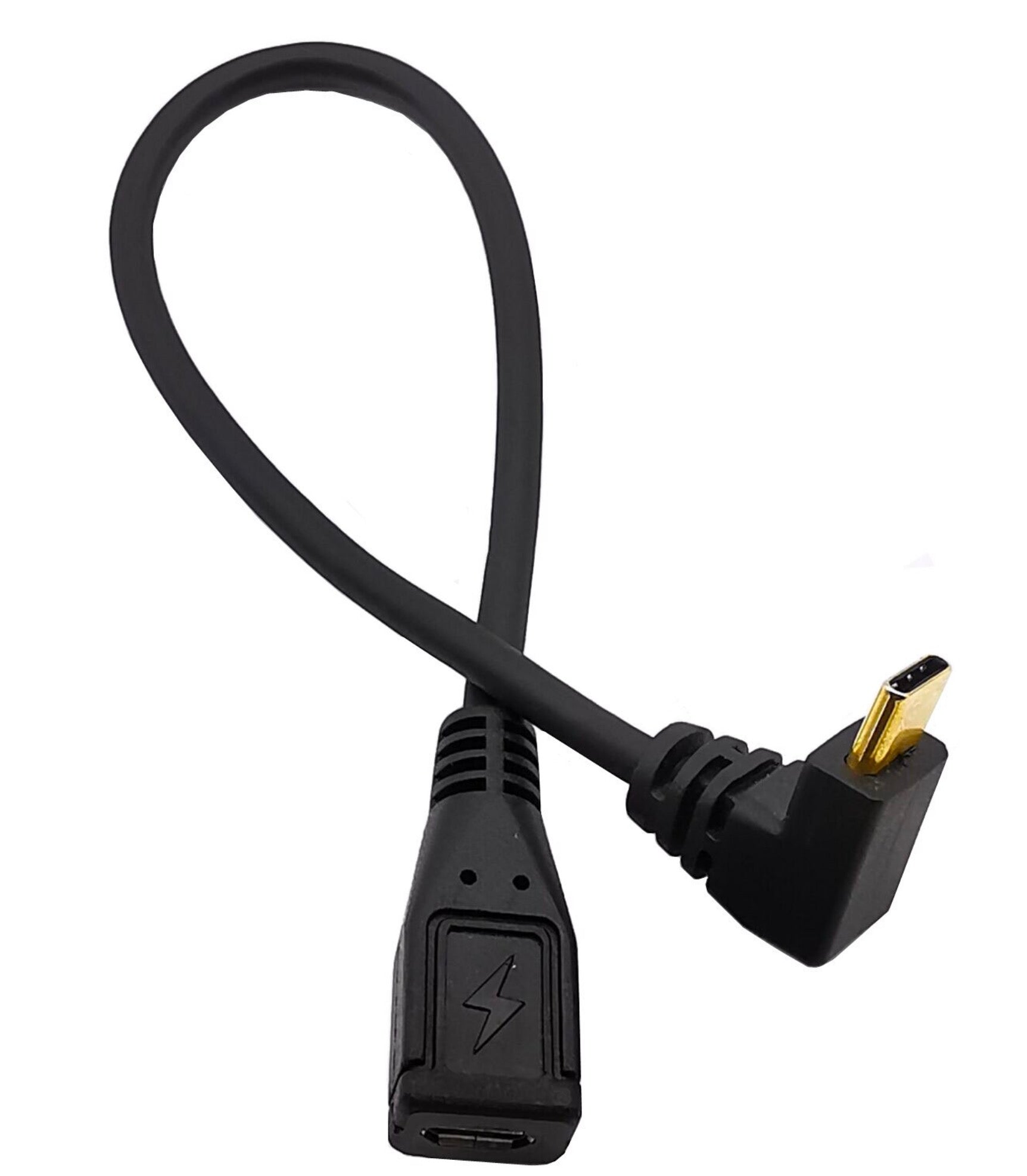 USB Type C Male to Micro USB Female OTG & Charging Cable 0.25m