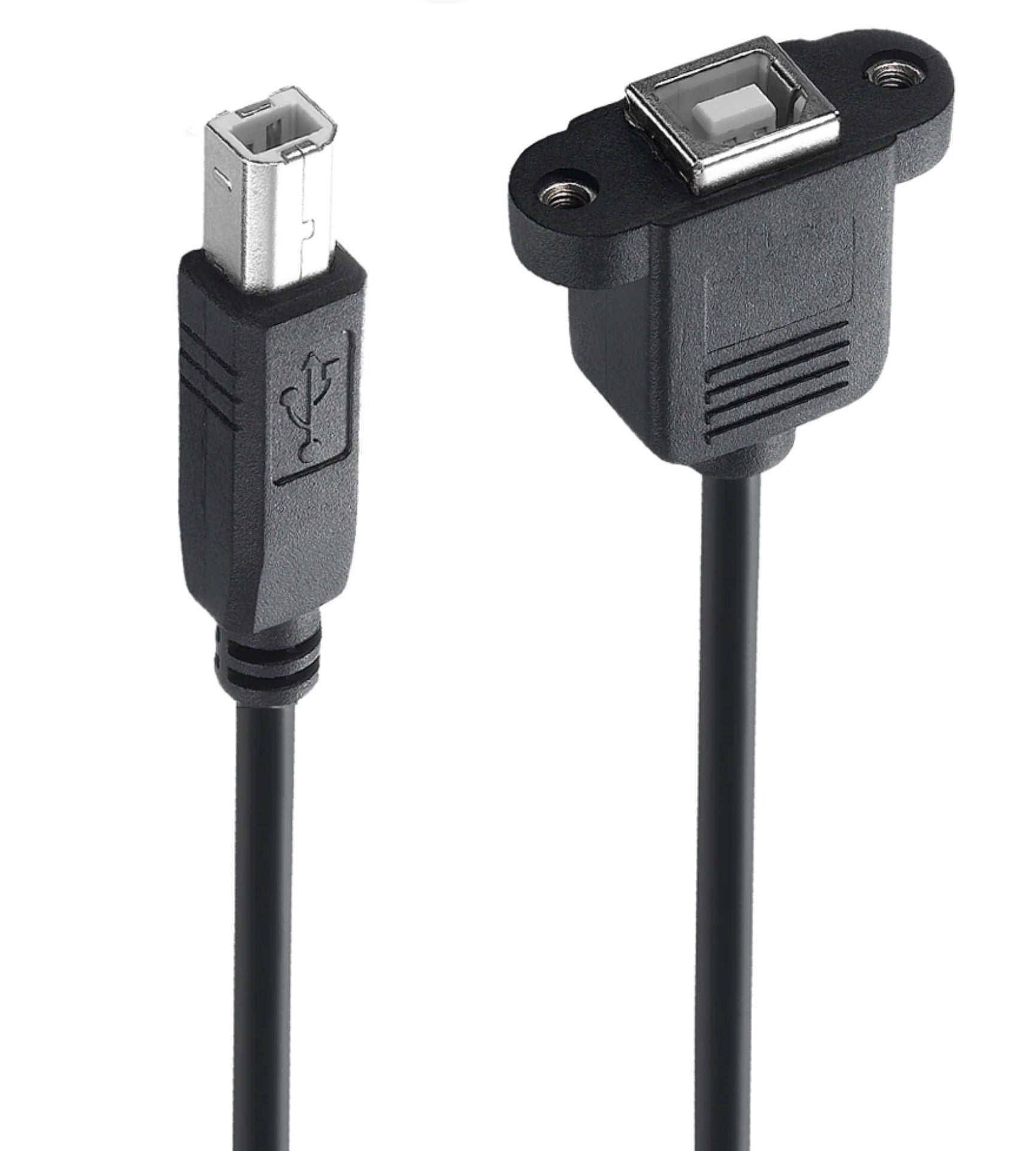 USB 2.0 Type-B Male to Female Extension Cable – Printer & Scanner Adapter Lead