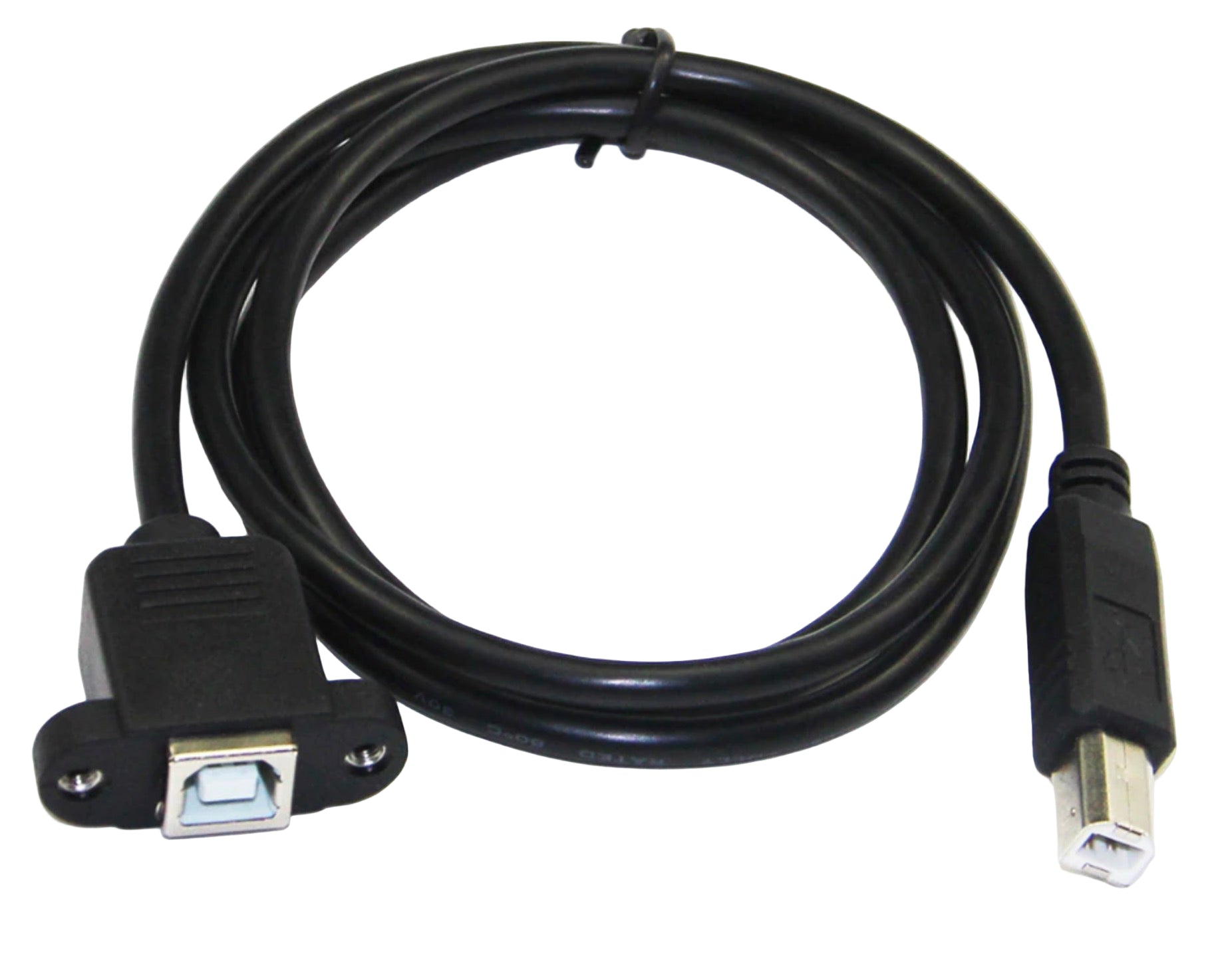 USB 2.0 Type-B Male to Female Extension Cable – Printer & Scanner Adapter Lead