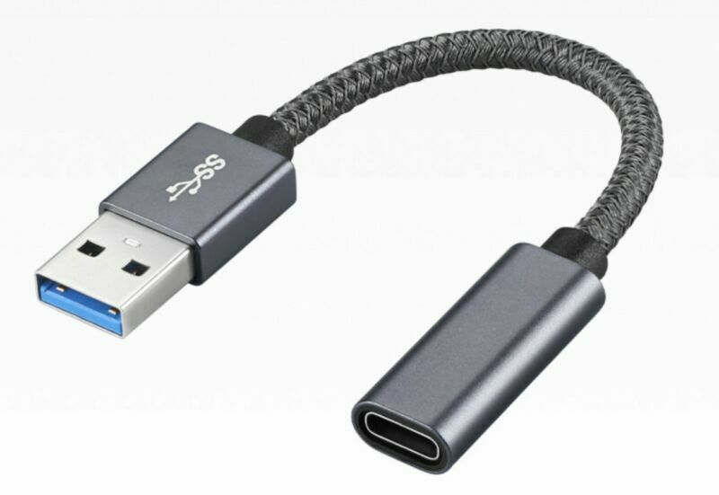 USB 3.1 Type C Female to USB 3.0 Type A Male 10Gbps Extension Cable 10cm