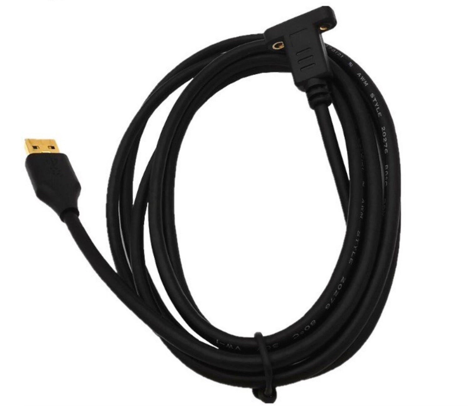USB 3.0 Type A Male to USB-C Female Panel Mount Cable