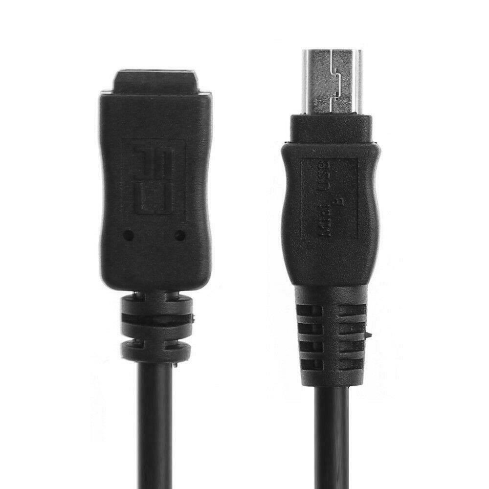 usb mini extension cable black