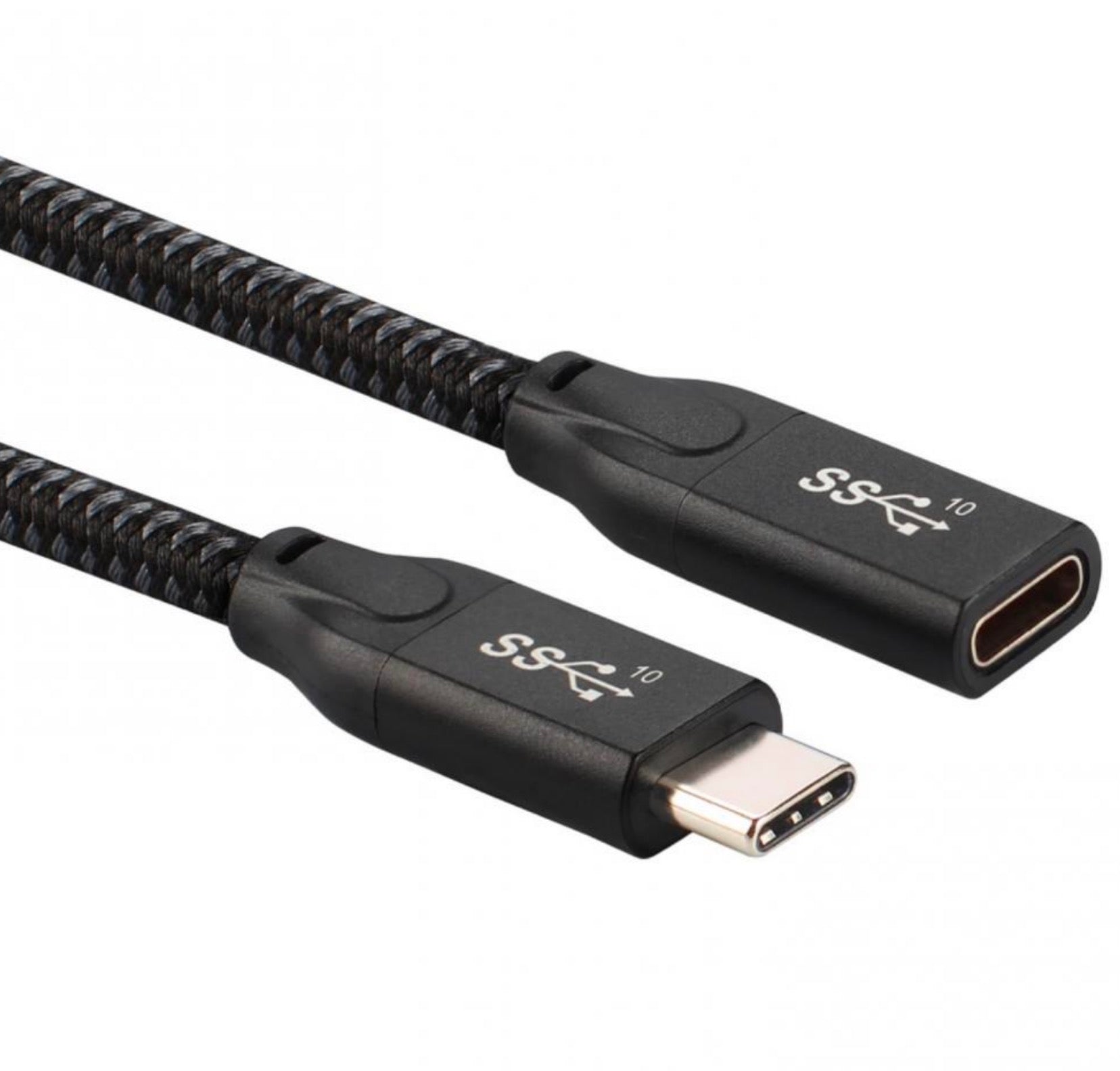 USB-C Male to Female 100W 4K Thunderbolt 3 Cable 10Gbps