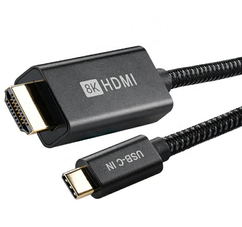 USB-C to HDMI 2.1 8K PC Laptop TV Monitor Video Cable 2m