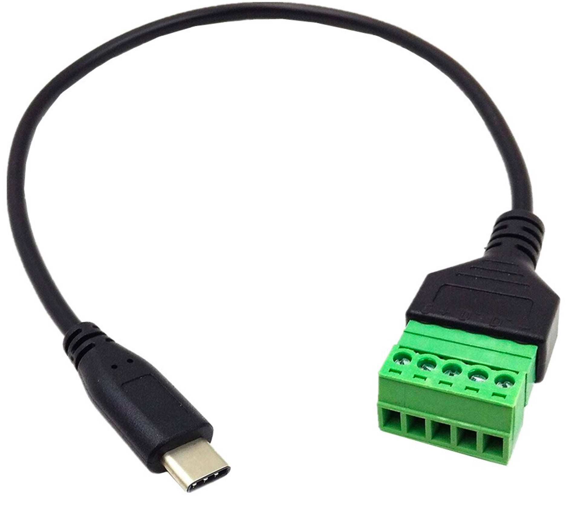 USB-C to 5 Pin Screw Terminal Block Connector Cable 0.3m