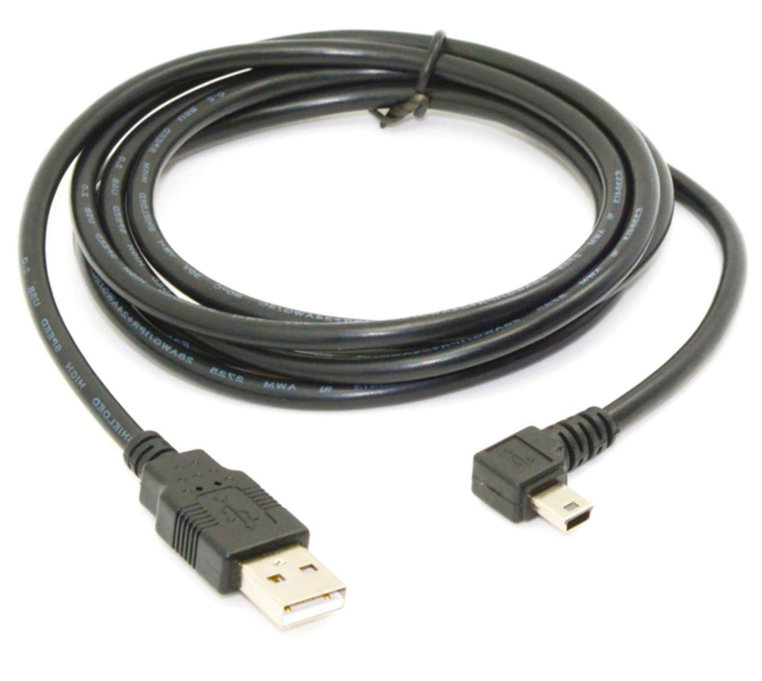 USB 2.0 Type A Male to Mini USB 5 Pin Male Data Charging Cable 1.8m