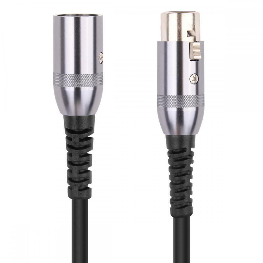 XLR 3 Pin Male to XLR Female Microphone Audio Extension Cable 3m