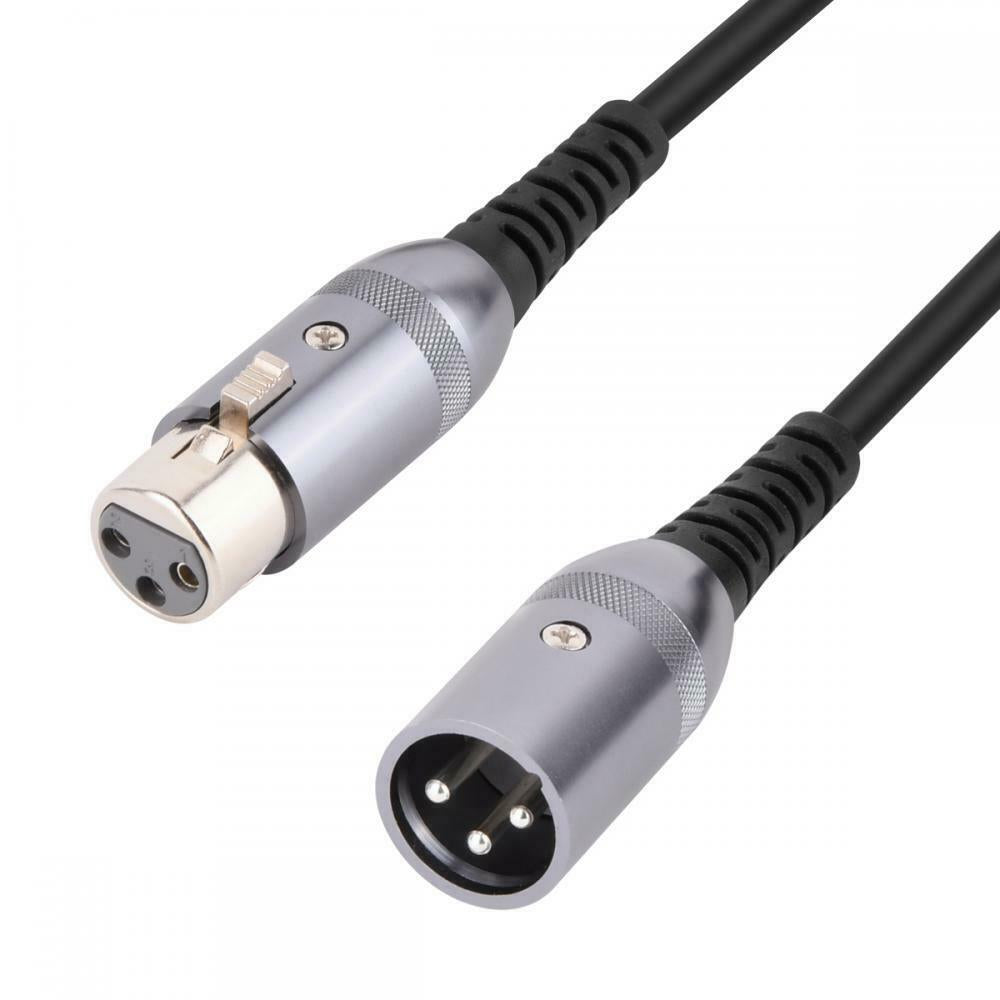 XLR 3 Pin Male to XLR Female Microphone Audio Extension Cable 3m