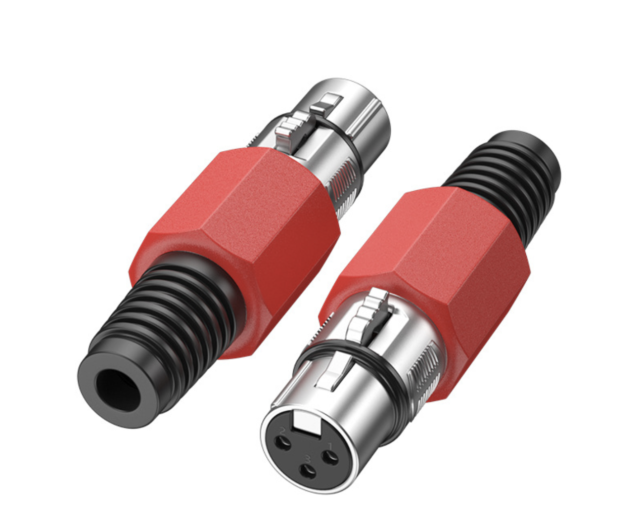 XLR 3-Pin Female Microphone Connector – Metal Solder-Termination Audio Socket