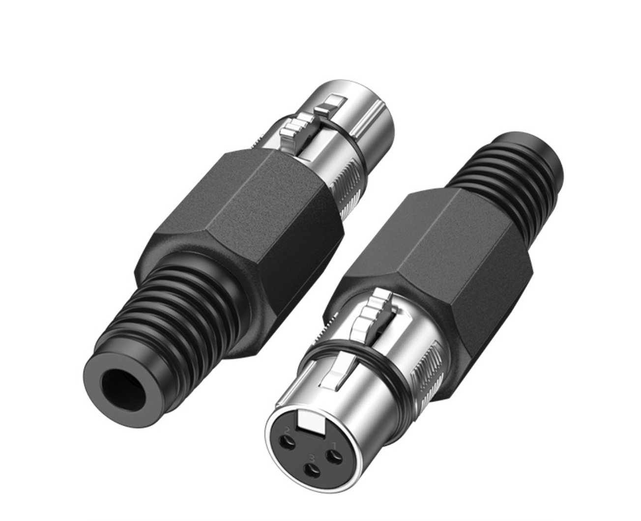 XLR 3-Pin Female Microphone Connector – Metal Solder-Termination Audio Socket