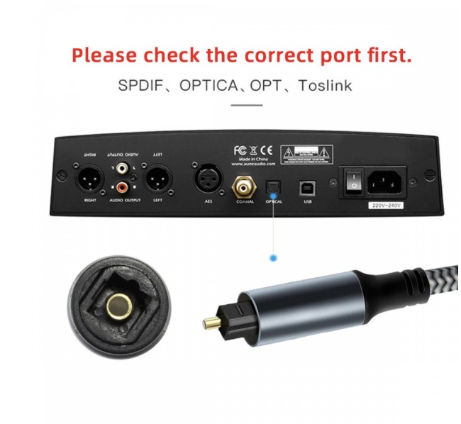 USB C to Optical Audio Cable – SPDIF Digital Converter 96K/24Bit for Phone, Tablet, Laptop, Speaker & DAC/Amp