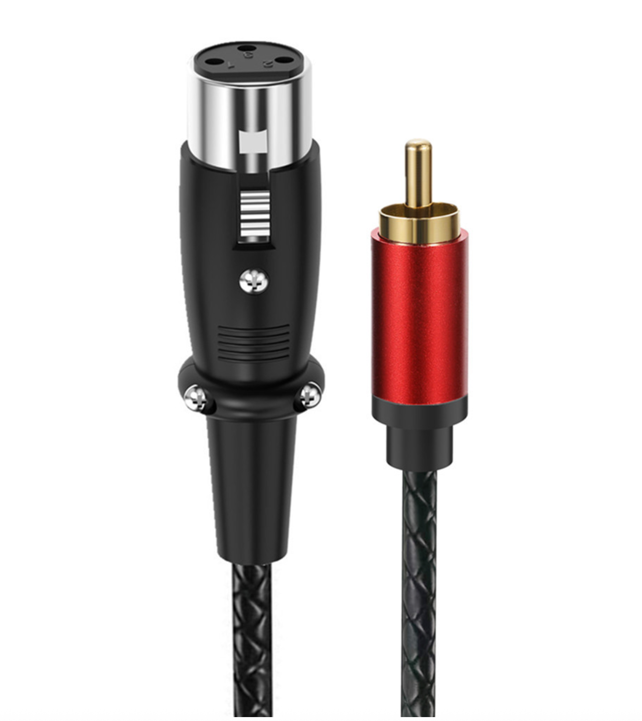 RCA Male to 3 Pin XLR Female Audio Cable – Stereo Adapter Connector for Microphone, Mixer & Pro Audio