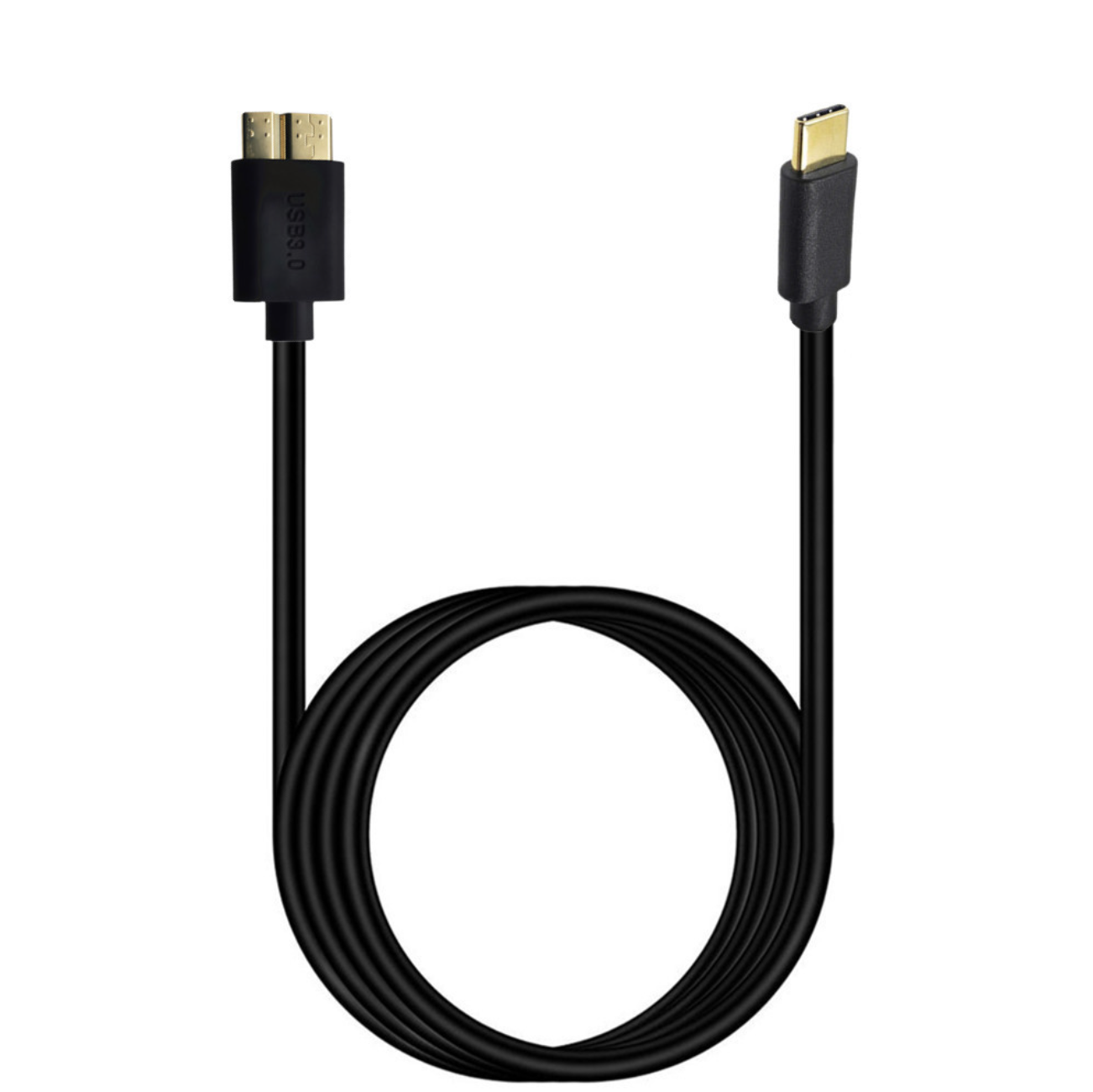 USB-C to Micro-B 3.0 Gold Cable – Fast Data & Charging for MacBook, Chromebook