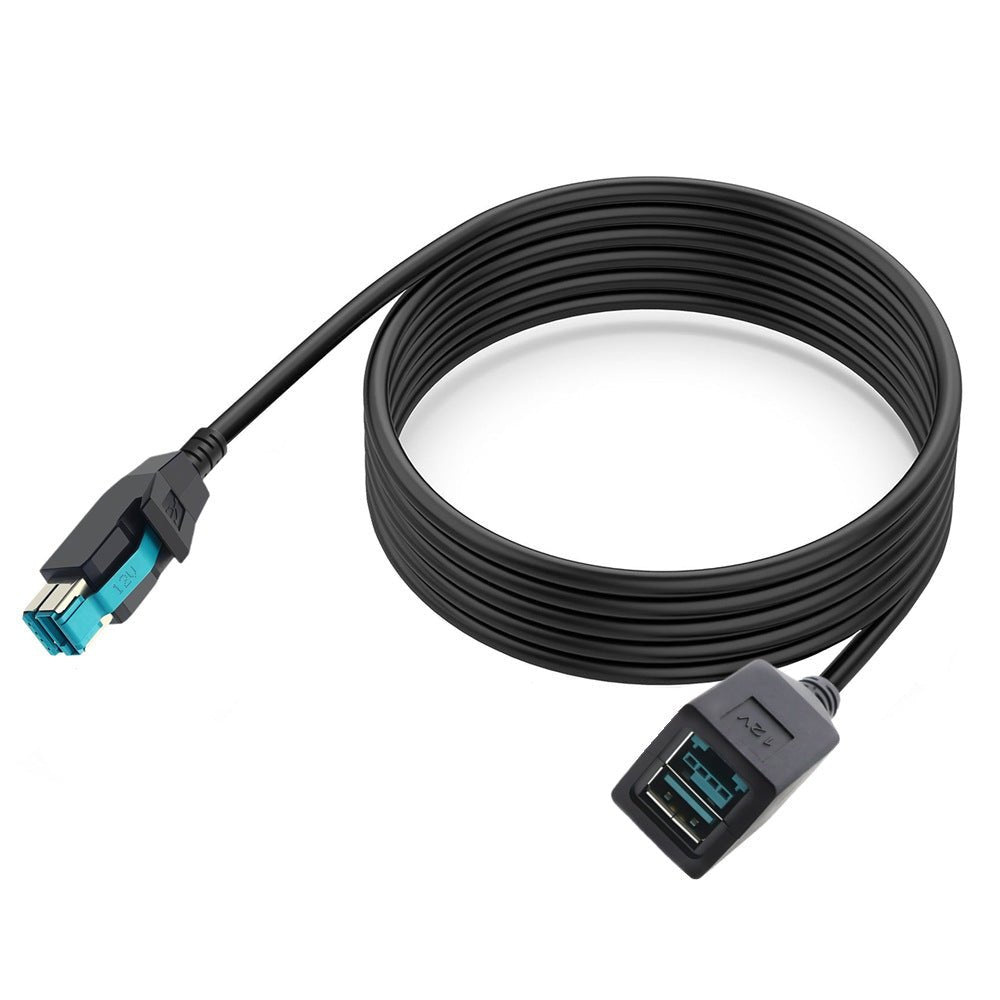 Industrial PoweredUSB extension cable for barcode scanner