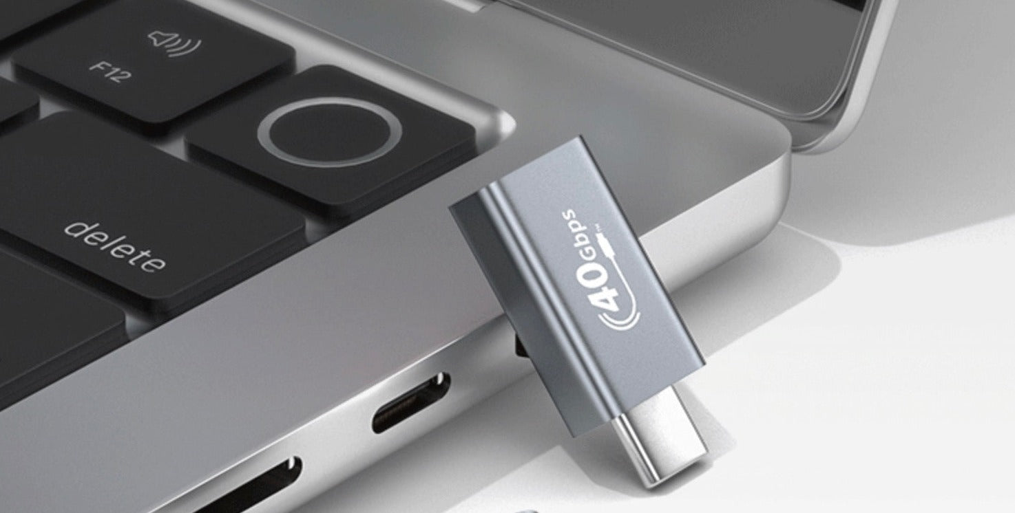 8K USB C Male to Female Data Charging OTG Adapter USB 4.0 100W 40Gbps