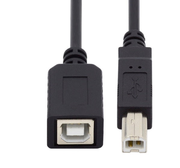 USB 2.0 B Type Male to Female Printer Extension Cable 0.2m